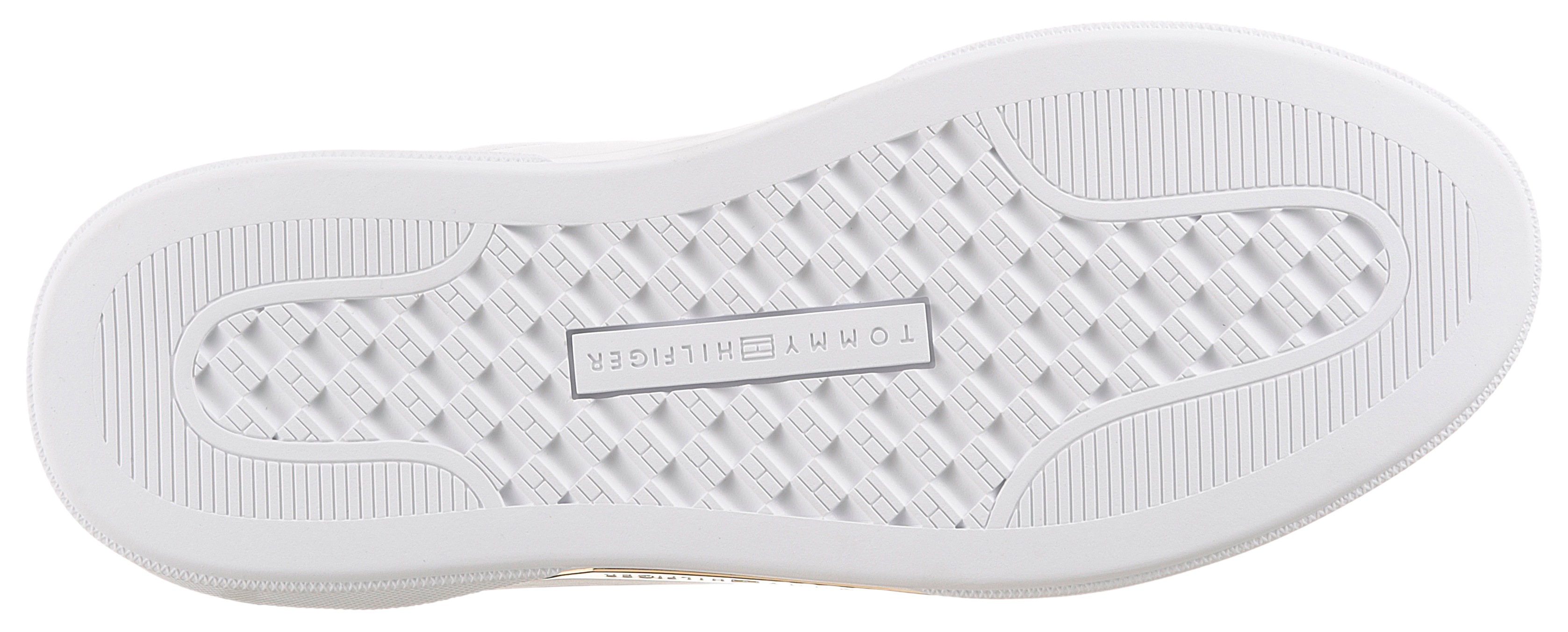 Thumbnail - Tommy Hilfiger Plateausneaker "ESSENTIAL CHIC COURT SNEAKER", Freizeitschuh, Halbschuh, Schnürer, goldfarbenen Details i...