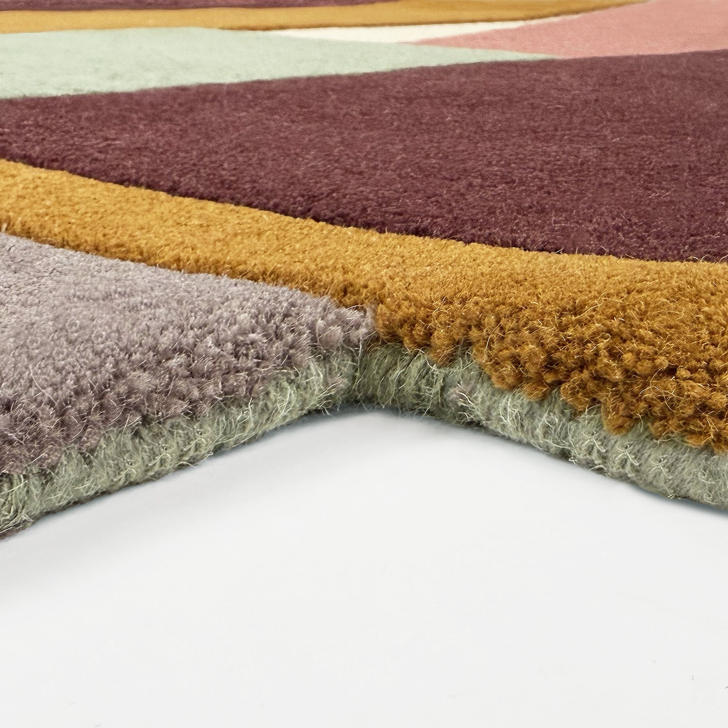FLAIR RUGS Teppich »SHUFFLE SHAPED« rechteckig 10 mm Höhe Shuffle-förmiger Wollteppich