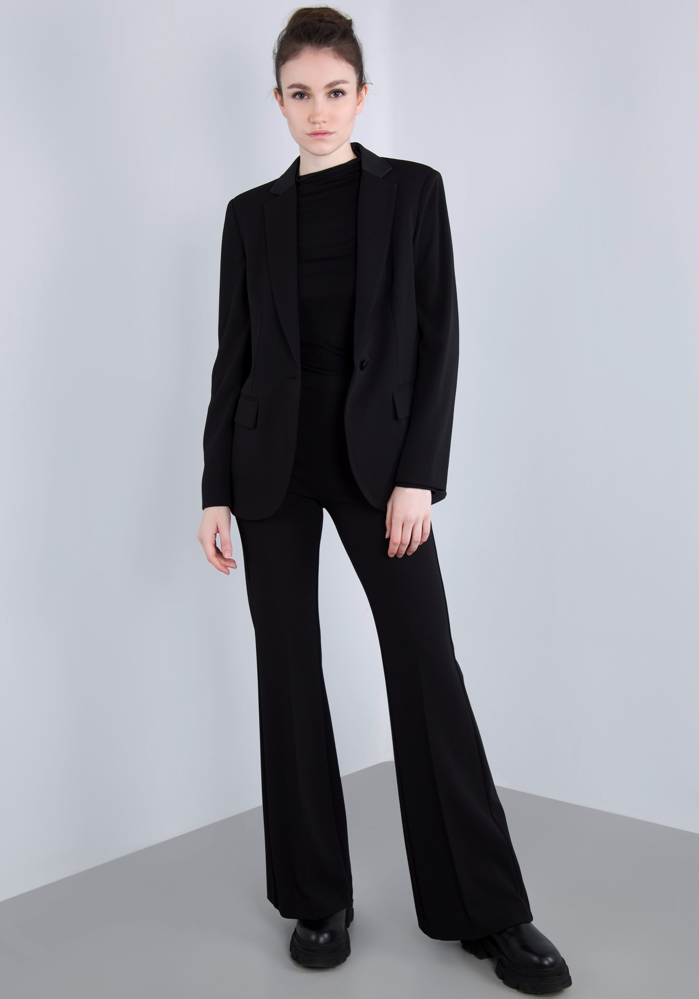 IMPERIAL Longblazer, mit Satindetails und Stretch