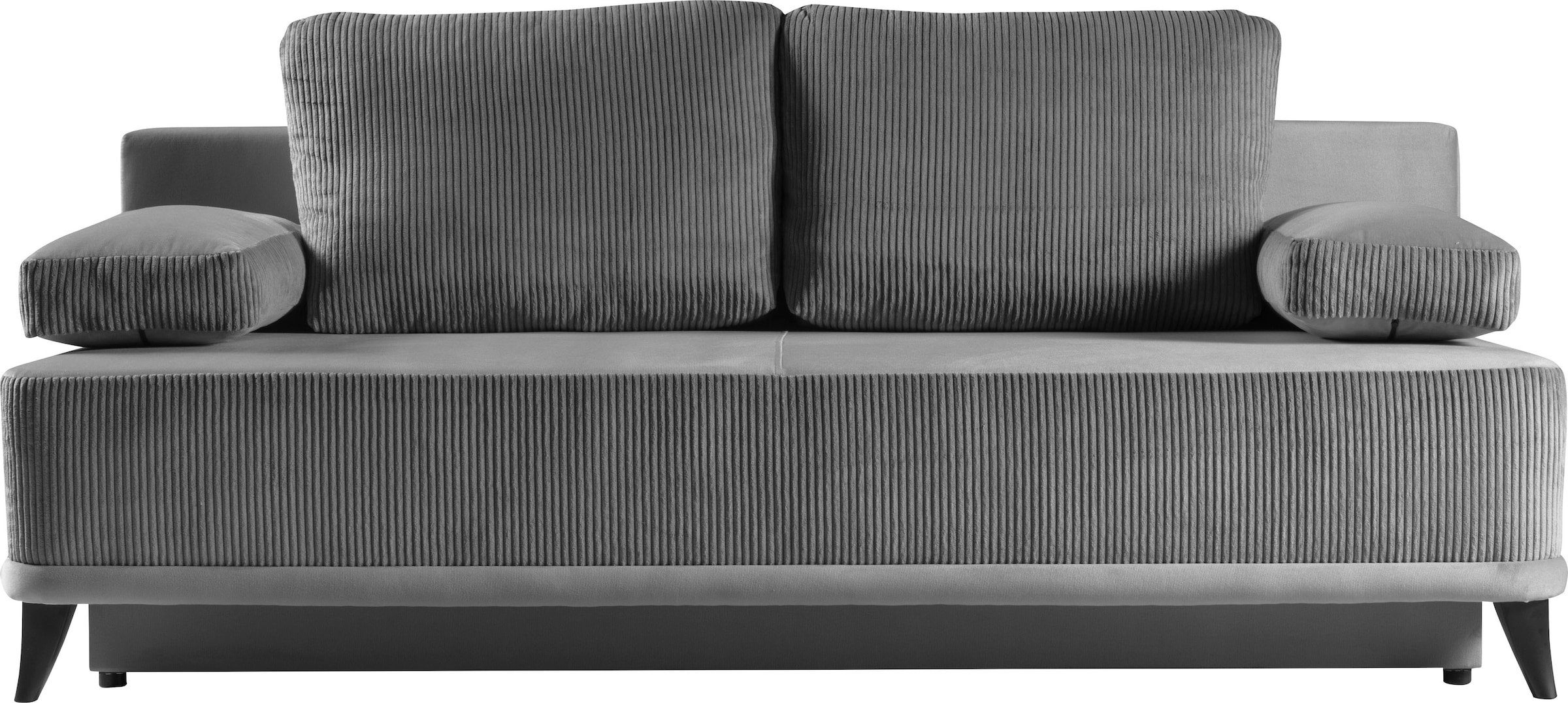 WERK2 Schlafsofa »Rosso«, 2-Sitzer Sofa und Schlafcouch mit Federkern & Bettkasten