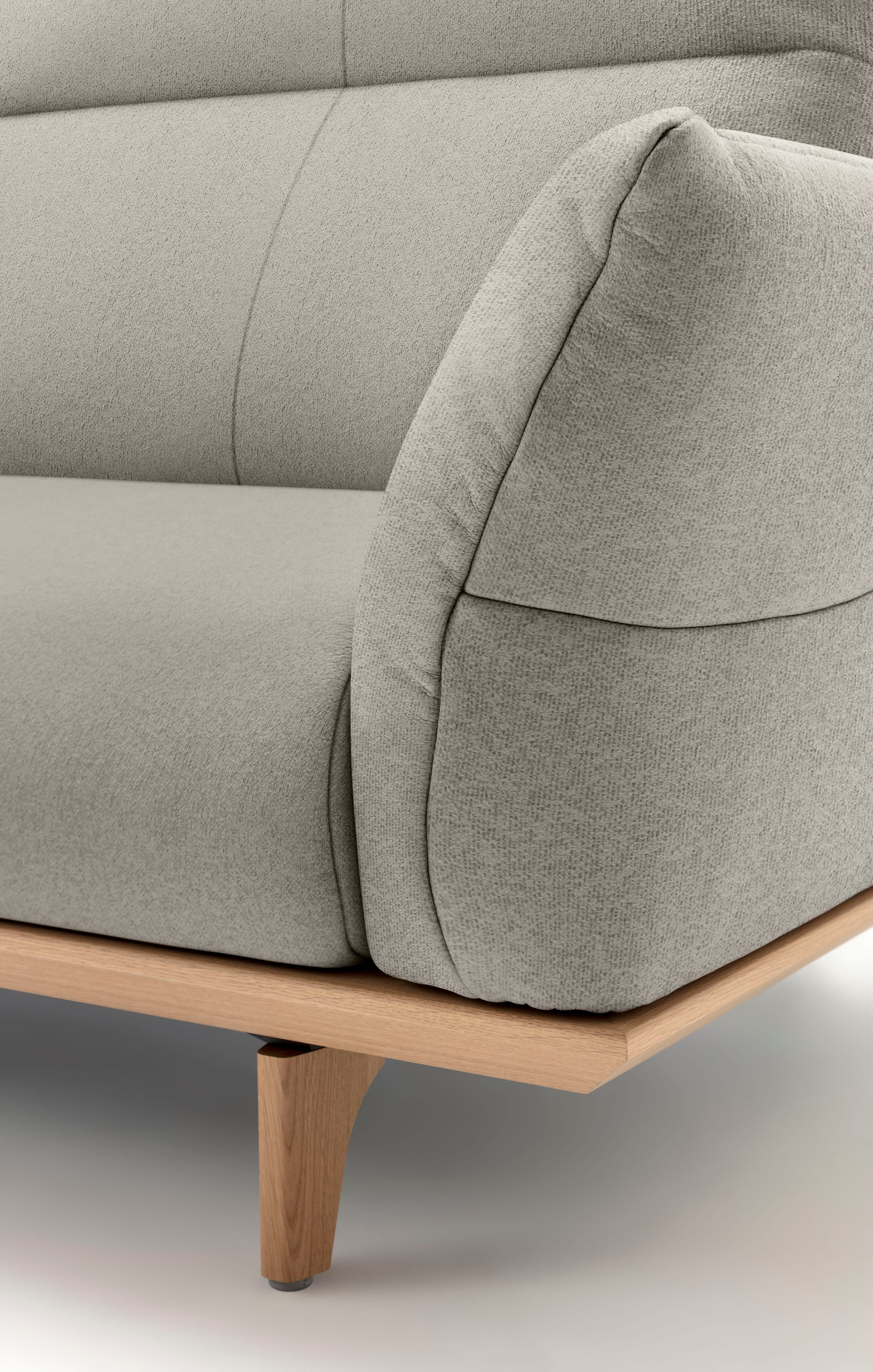 hülsta sofa 4-Sitzer »hs.460«, Sockel in Eiche, Füße Eiche natur, Breite 248 cm