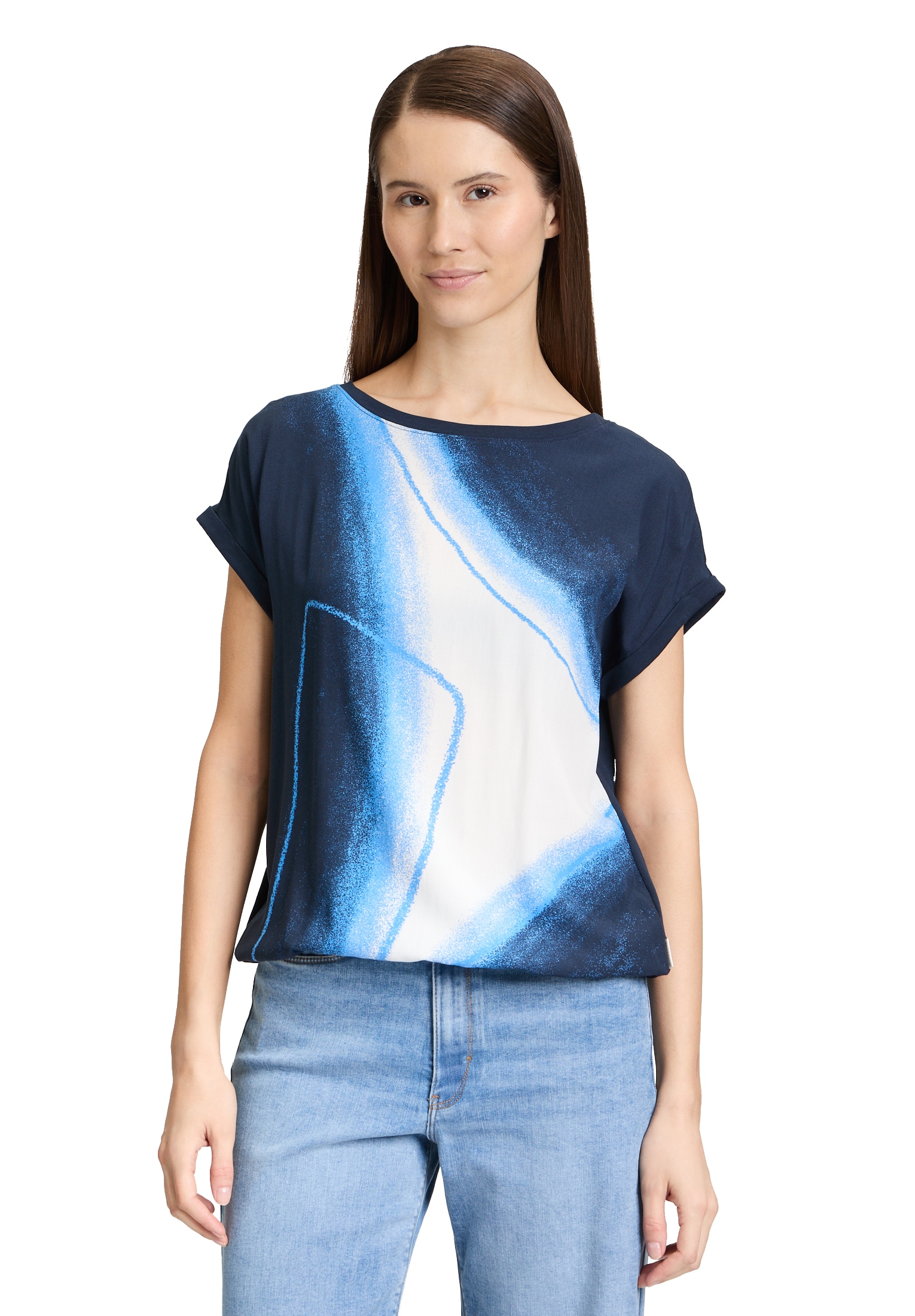 Betty&Co Kurzarmshirt "Betty & Co Casual-Shirt mit Print", (1 tlg.), Materi günstig online kaufen