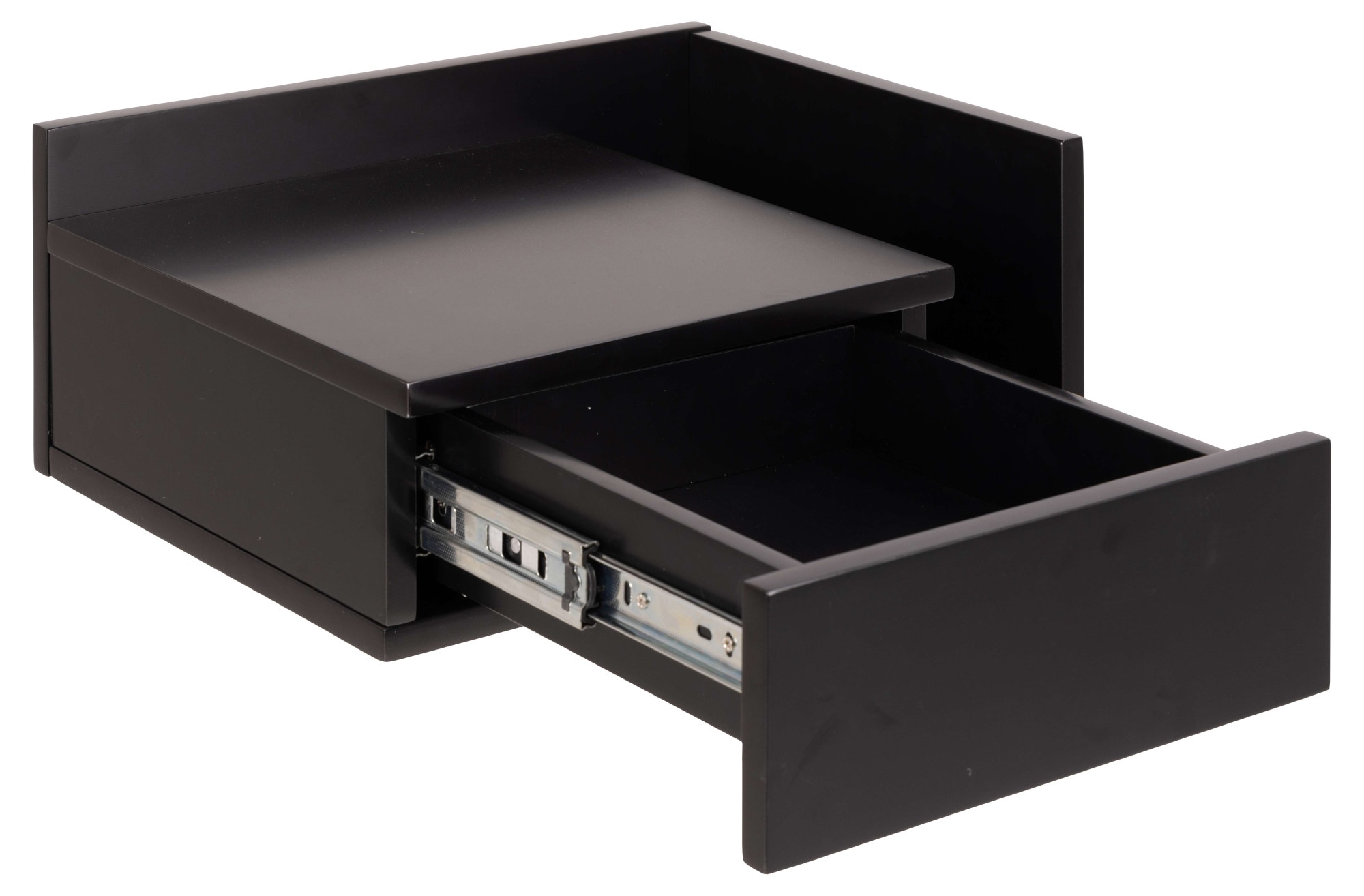 ACTONA GROUP Nachttisch »Ashlan Nachtkommode« Nachtschrank, wandmontiert, 1 Schublade, 1 Fachboden, Metallschienen