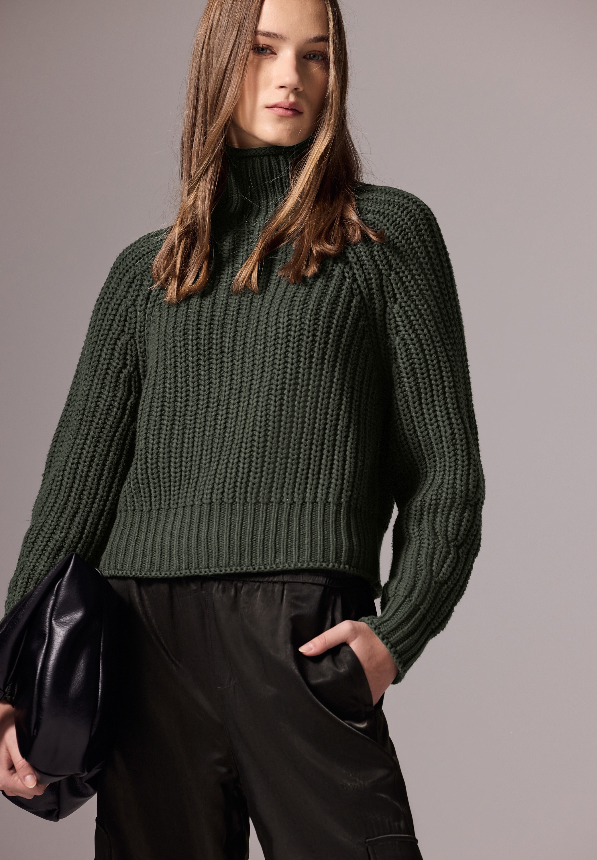 STREET ONE STUDIO Strickpullover im soften Baumwoll-Mix
