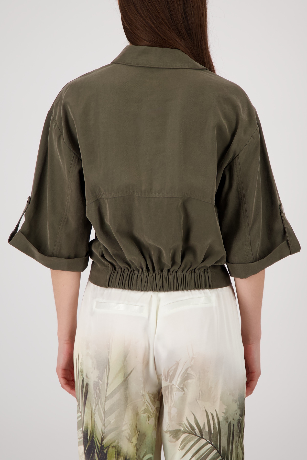 Monari Hemdjacke »Jacke Modal« ohne Kapuze Regular fit mit Druckknöpfen