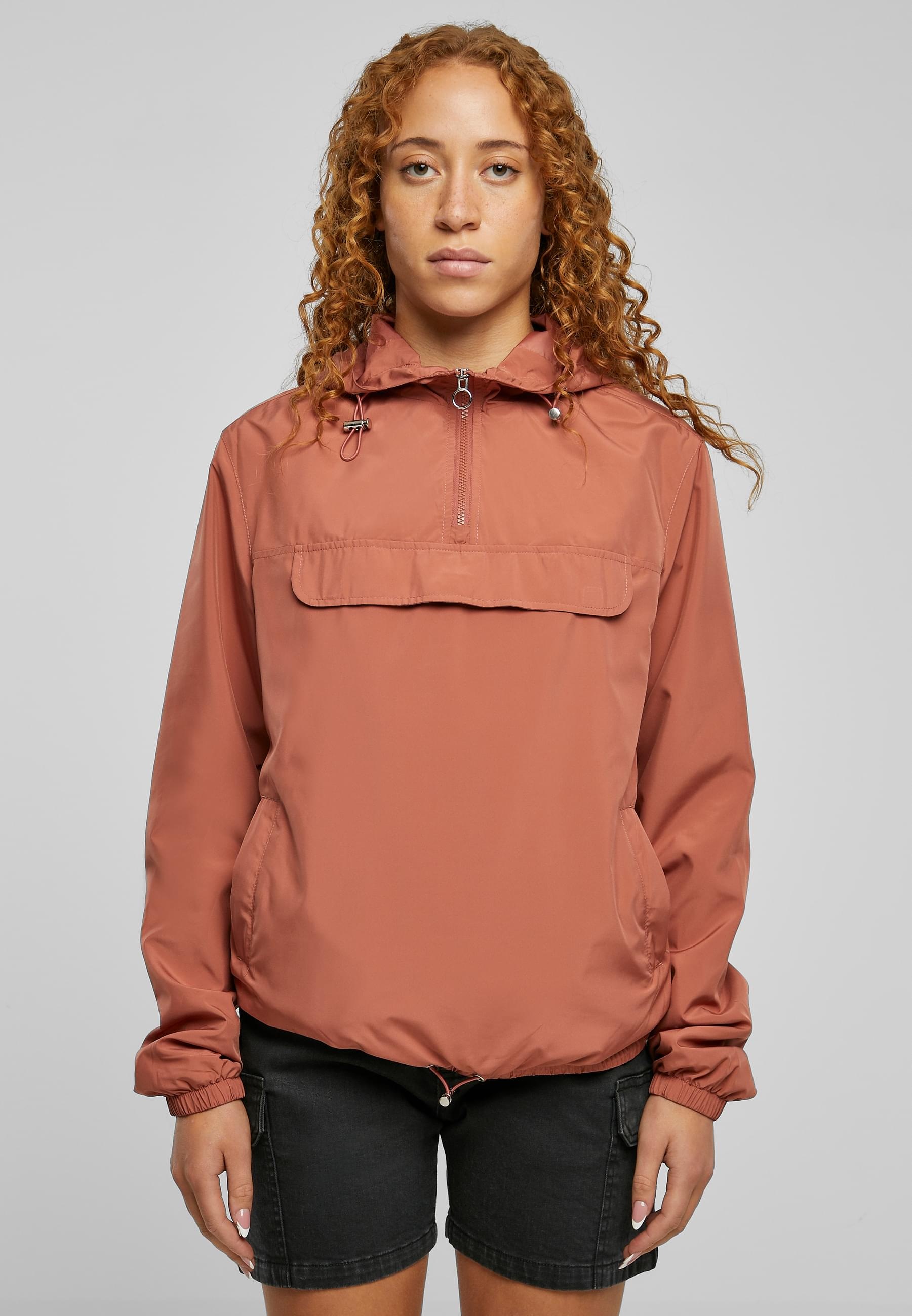 URBAN CLASSICS Allwetterjacke »Urban Classics Damen Ladies Basic Pull Over Jacket«, (1 St.), mit Kapuze