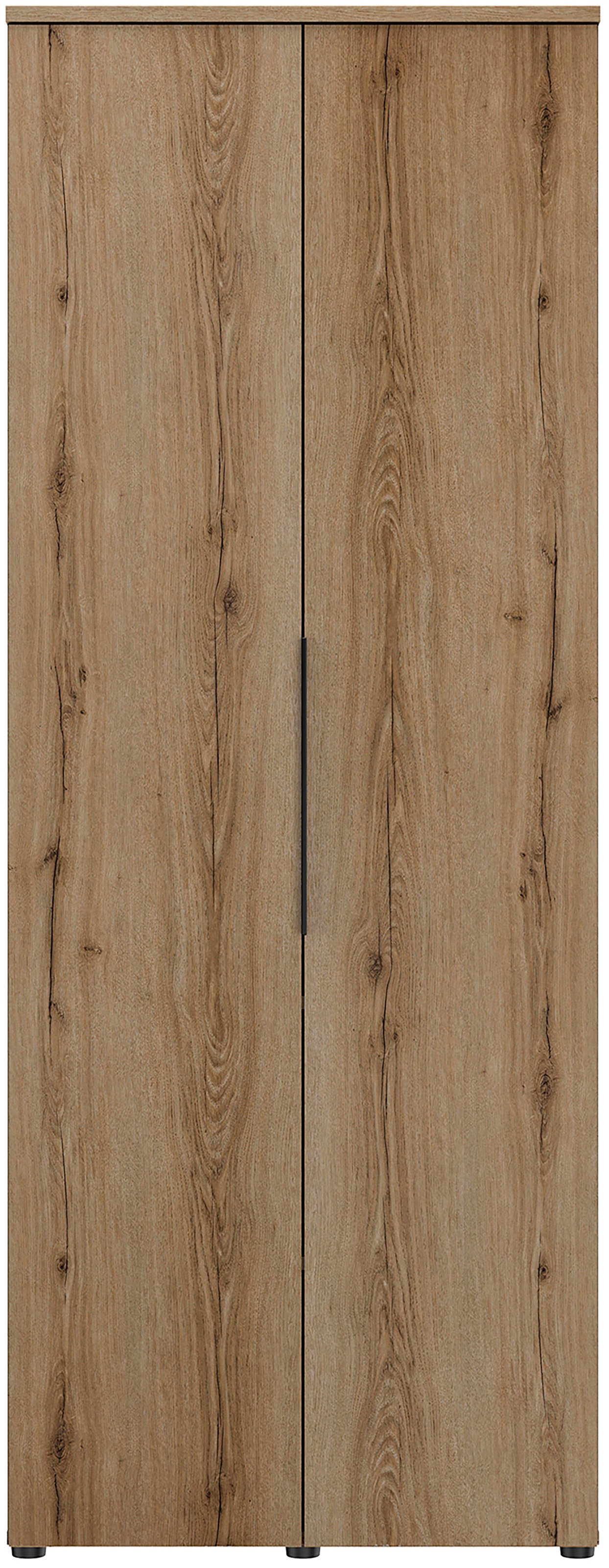 Gami Drehtürenschrank »Schrank 2 Türen«, 1/2 Kleiderschrank, 1/2 Wäscheschrank, großzügiges Volumen