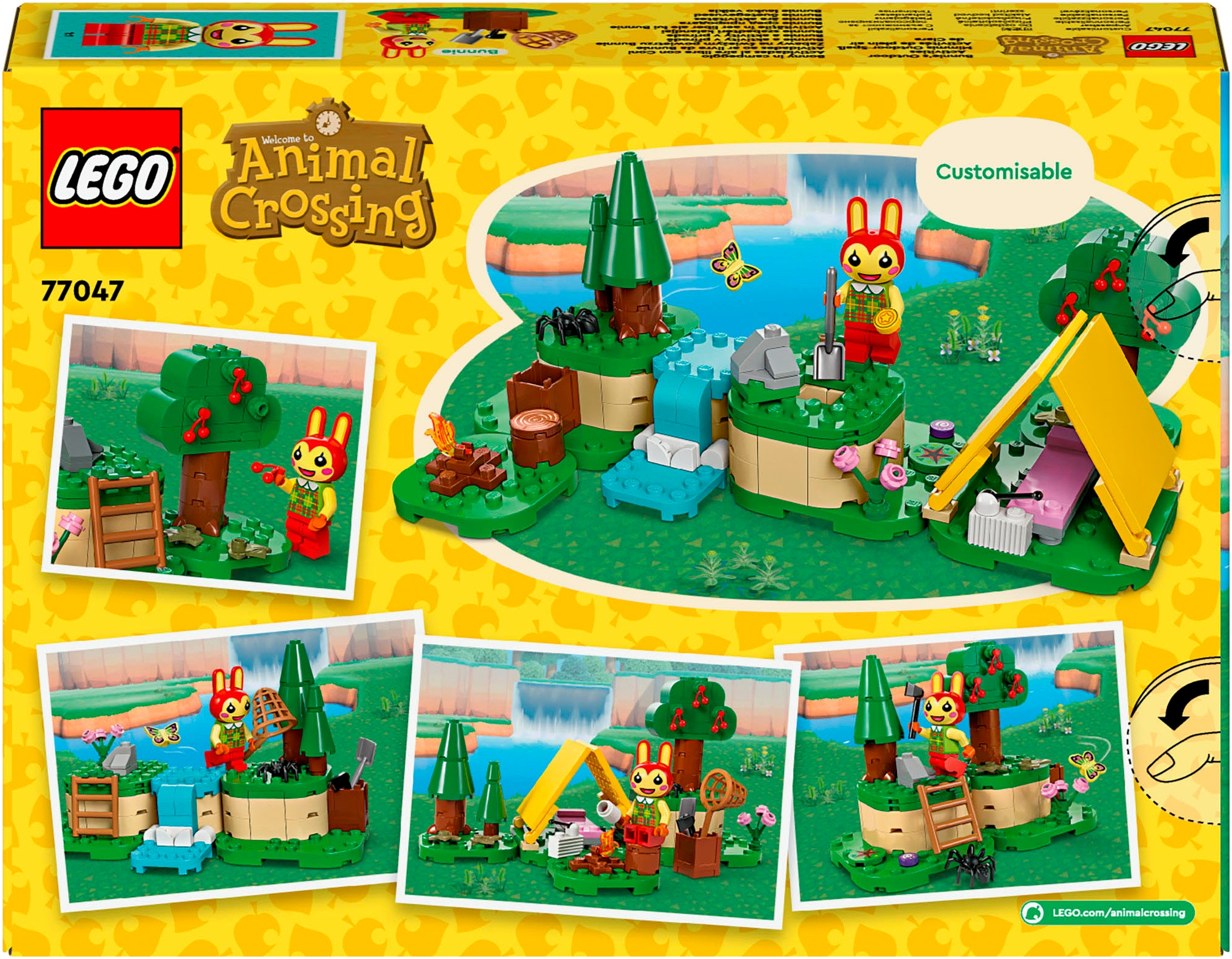 LEGO® Konstruktionsspielsteine »Mimmis Outdoor-Spaß (77047), LEGO® Animal Crossing«, (164 St.), Made in Europe