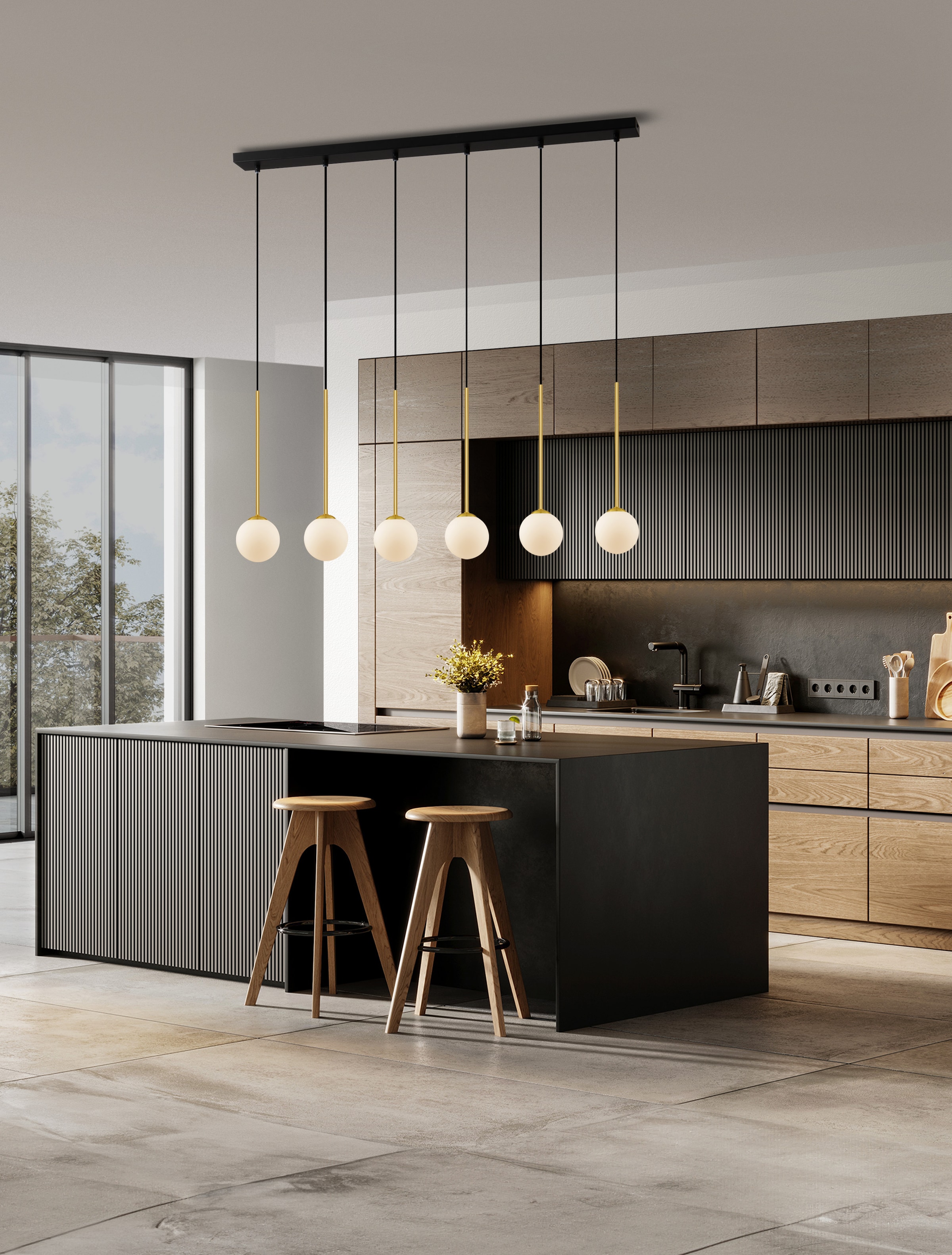 Nova Luce Pendelleuchte »SAVOY«, 6 flammig