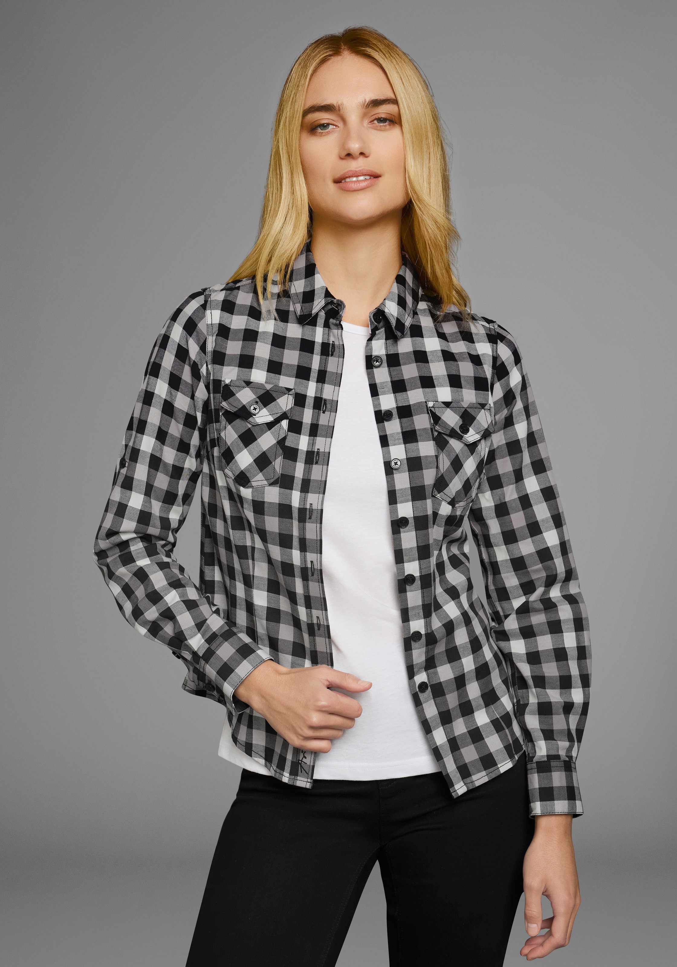 Arizona Karobluse, Lässiger-Holzfäller-Look günstig online kaufen