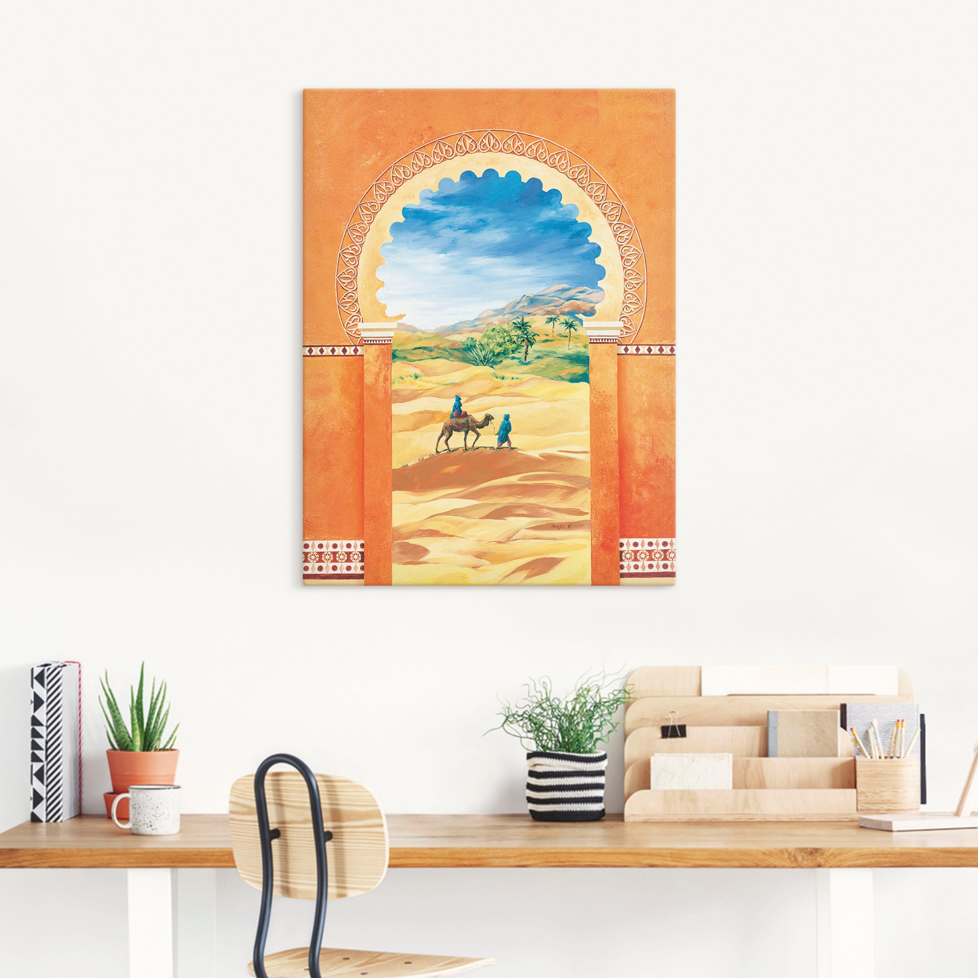 Artland Leinwandbild »Fata Morgana«, Fensterblick, (1 St.), auf Keilrahmen gespannt