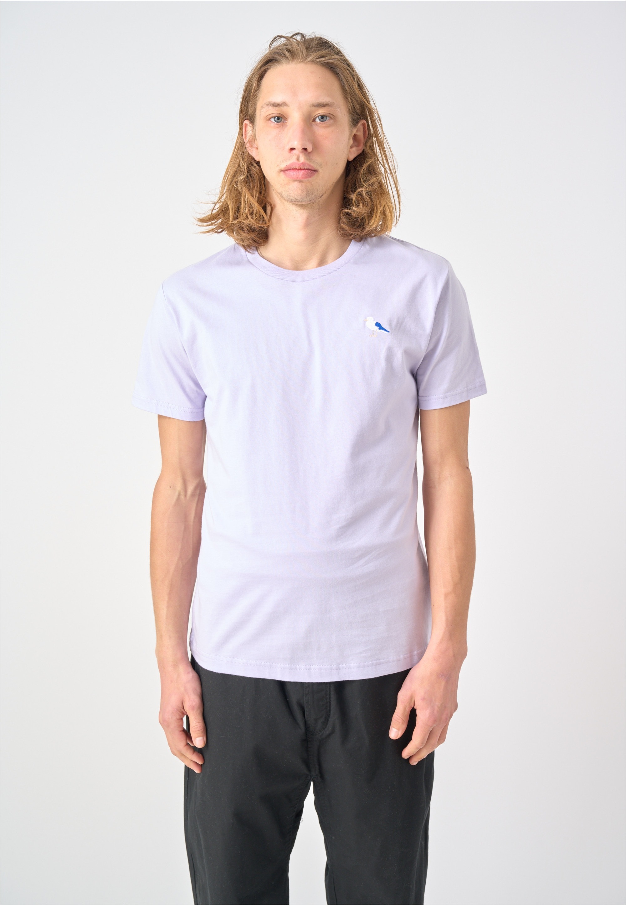 Cleptomanicx T-Shirt "Embro Gull" 1 Stk. tlg. mit Gull-Stickerei günstig online kaufen