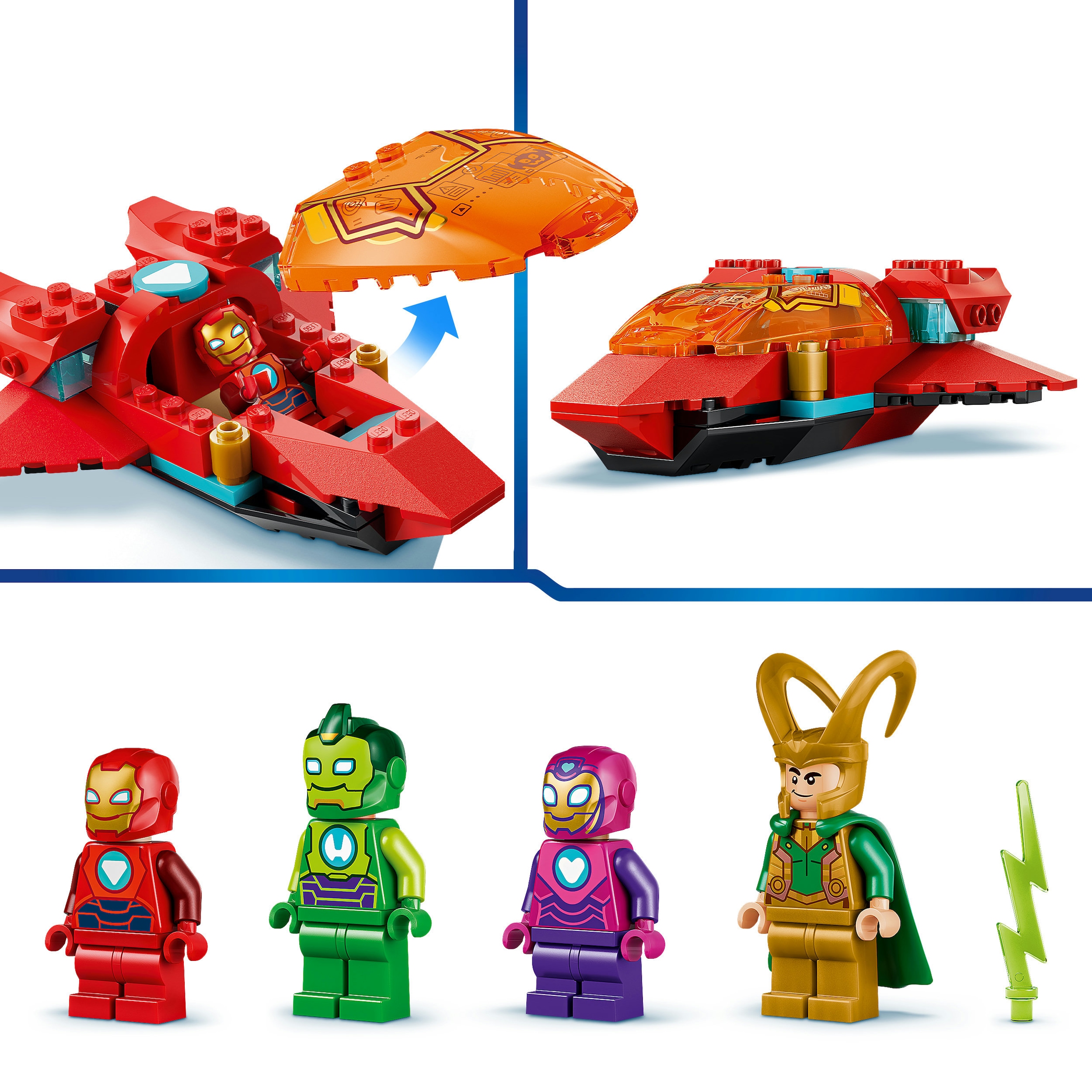 LEGO® Konstruktionsspielsteine »Loki vs. Team Iron Man (11211), LEGO Disney Junior Marvel« Made in Europe