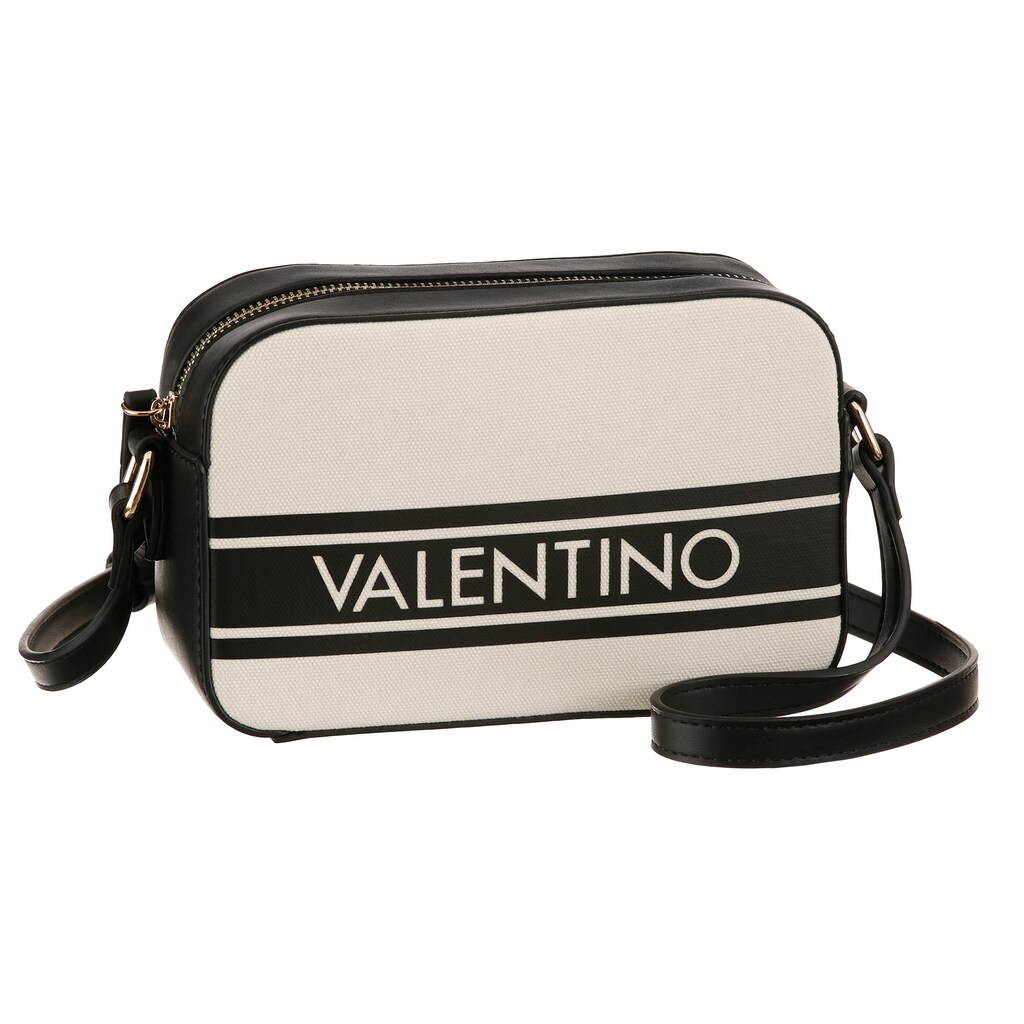 Damenmode Taschen VALENTINO BAGS Umhängetasche, mit Logo Schriftzug natur-schwarz