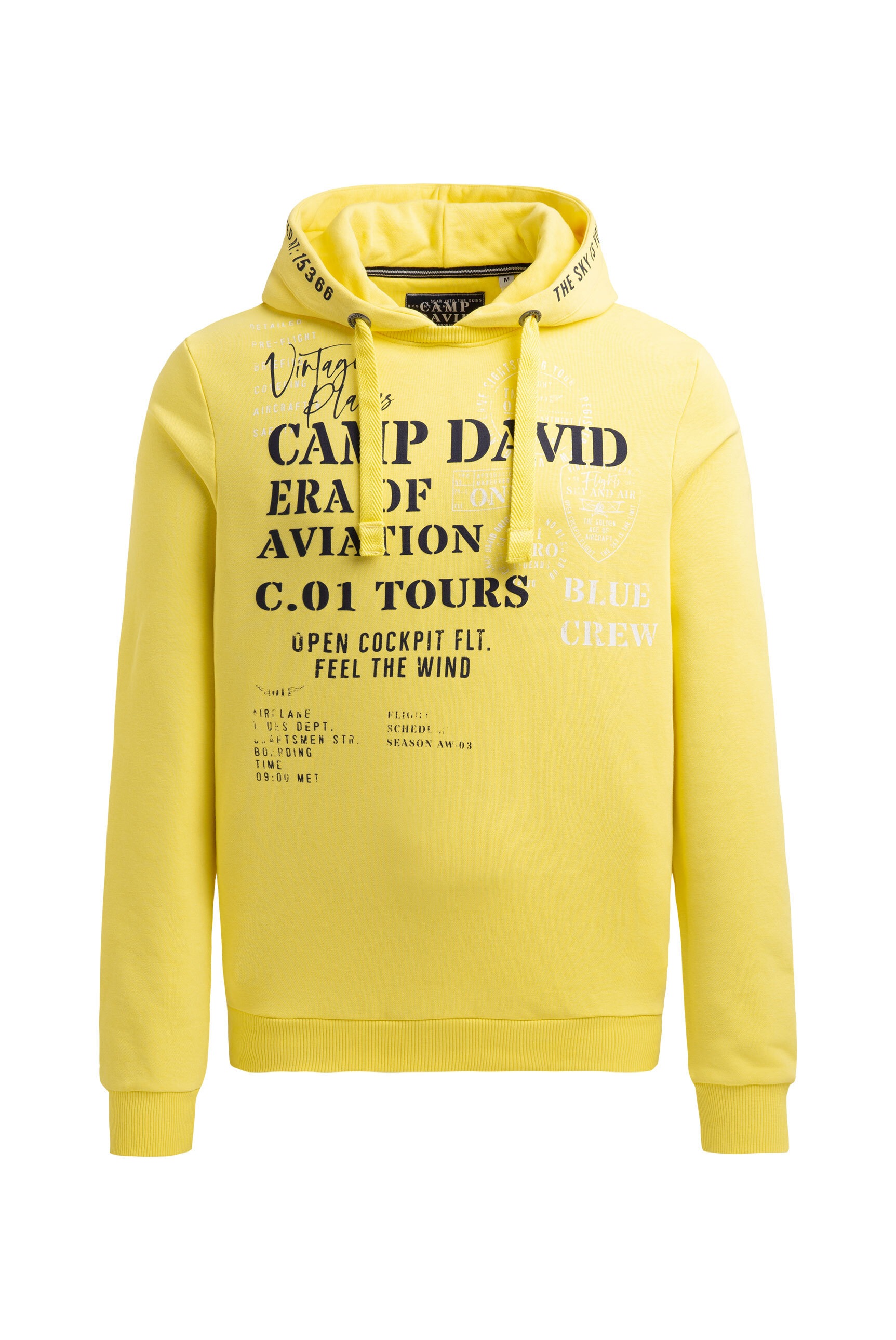 CAMP DAVID Kapuzensweatshirt , mit Kontrastnähten

