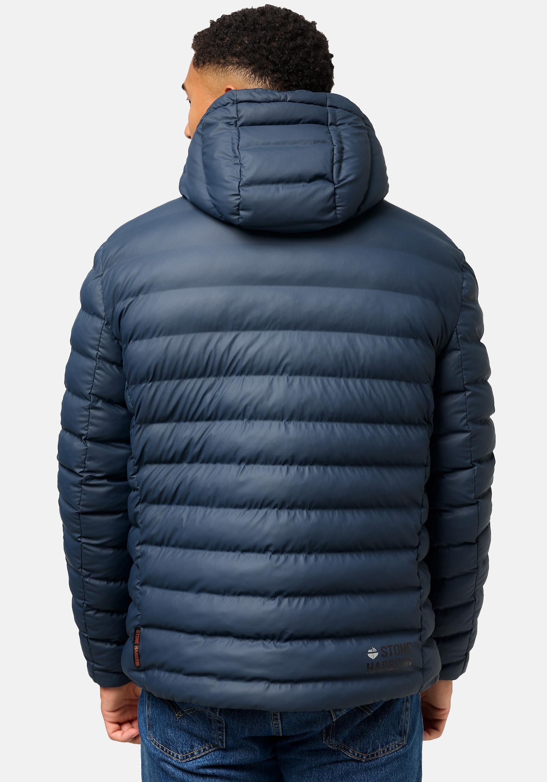 Stone Harbour Winterjacke »Zaharoo«, mit Kapuze, Wasserdichte, gesteppte Regenjacke für den Winter