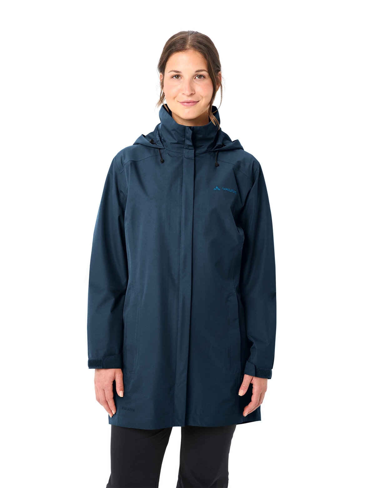 VAUDE Regenjacke "Womens Escape Parka" sportlicher Stil, wasser- und winddicht, atmungsaktiv