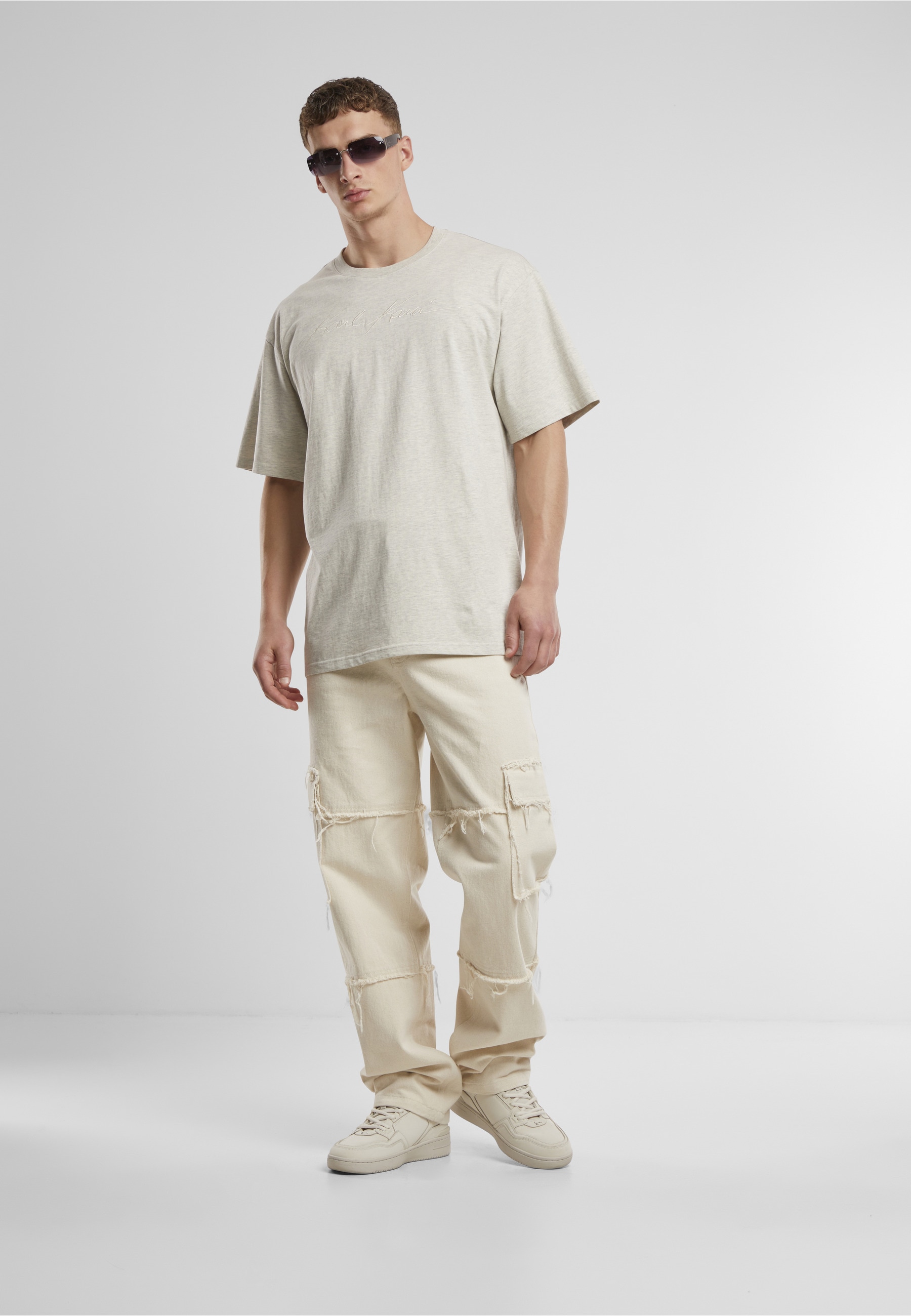 Karl Kani T-Shirt »Karl Kani Autograph Heavy Jersey Boxy Melange Tee« 1 Stk.