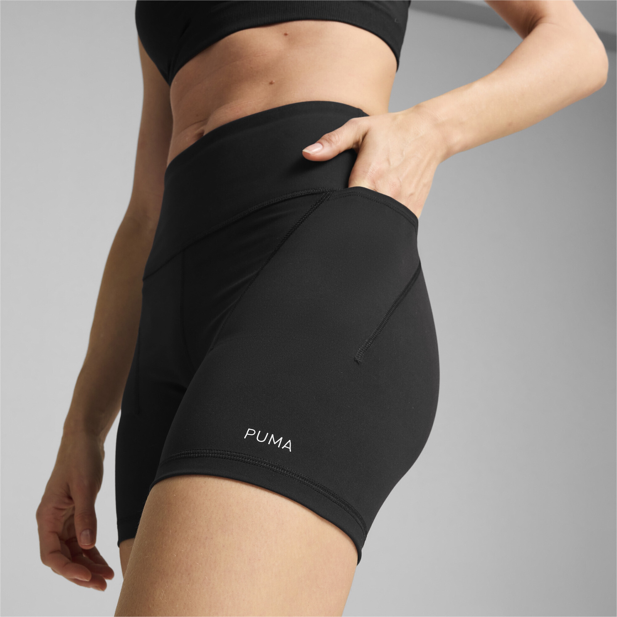 PUMA Trainingstights »CLOUDSPUN Hochgeschnittene 5" Radlerhose Damen«