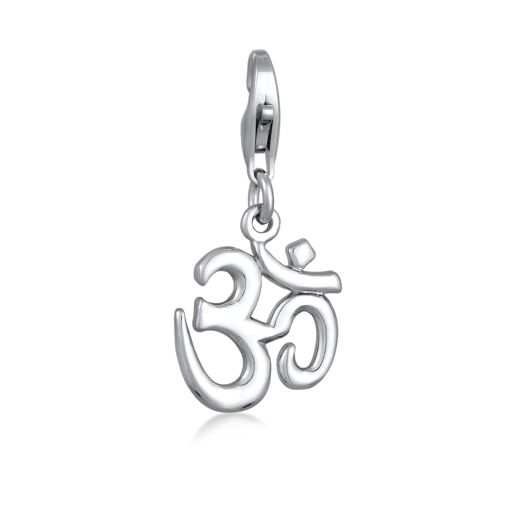 Nenalina Charm-Einhänger »Om Symbol Anhänger Yoga 925 Silber«