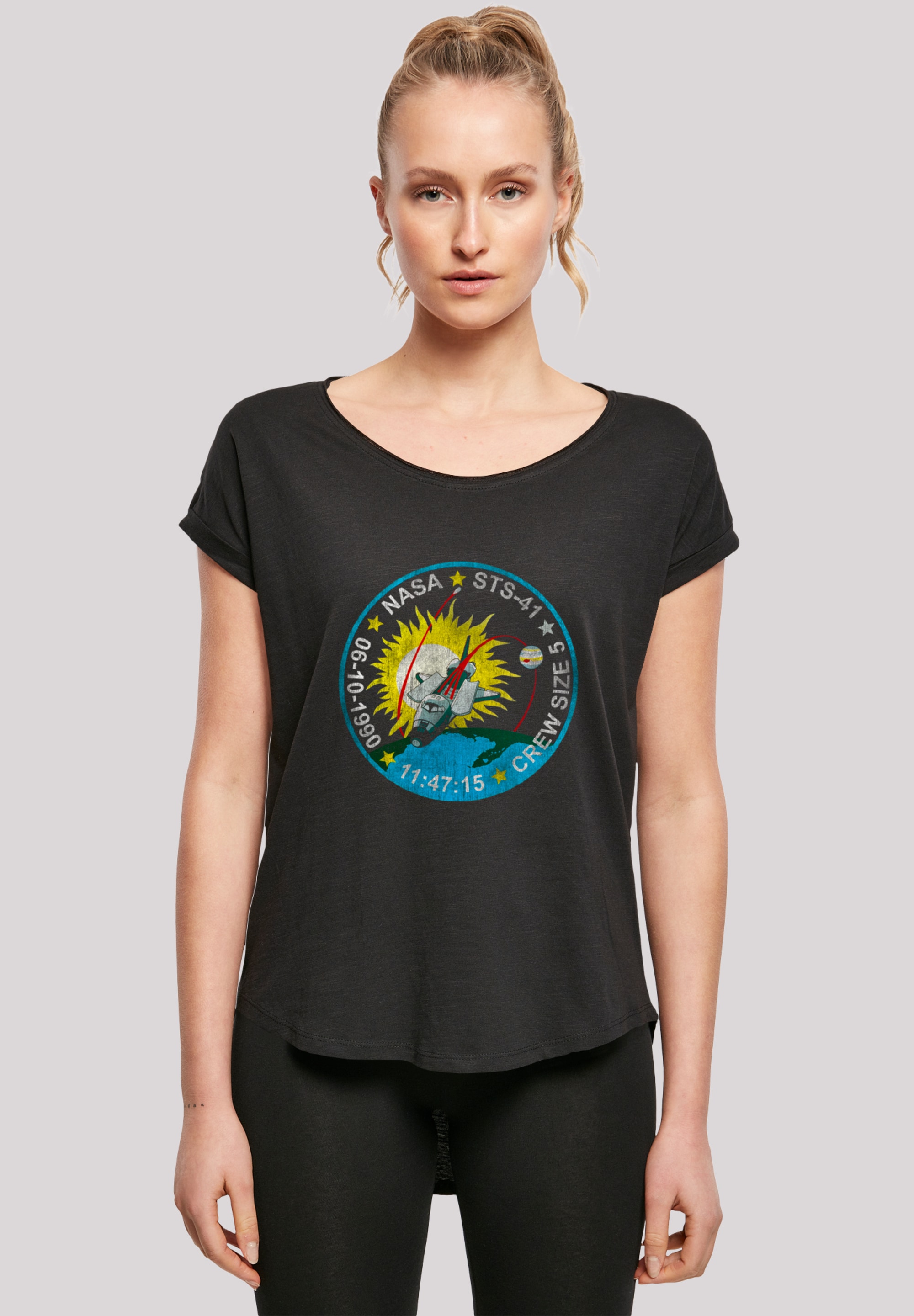 F4NT4STIC T-Shirt "NASA STS 41 Discovery Mission Badge Distressed", Premium günstig online kaufen