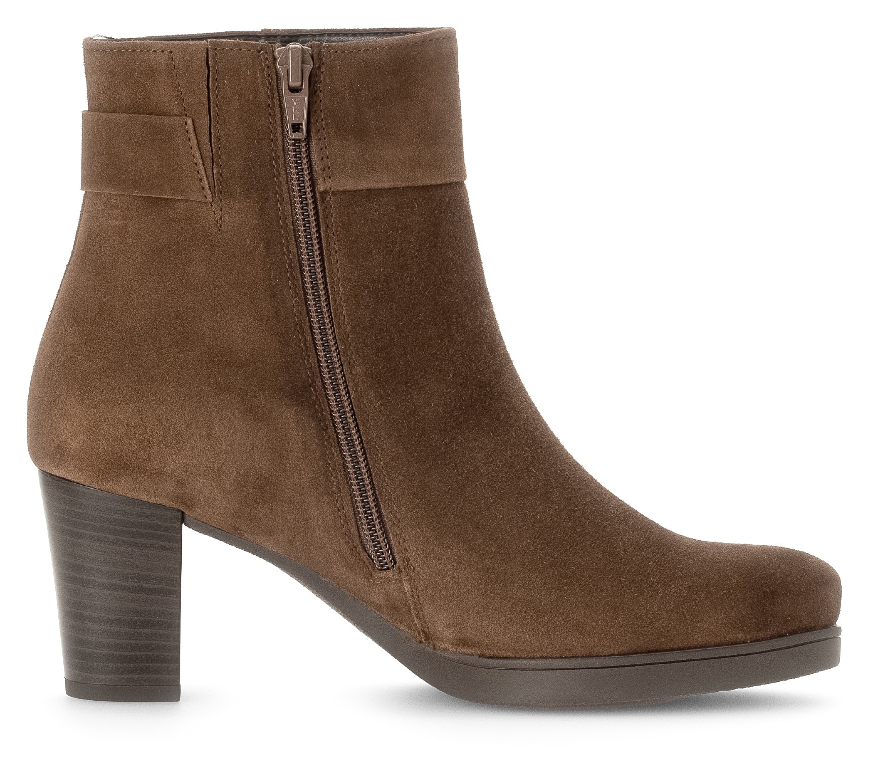 Gabor Stiefelette »Ancona«, Blockabsatz, Ankle Boots mit trendiger Schaftgestaltung
