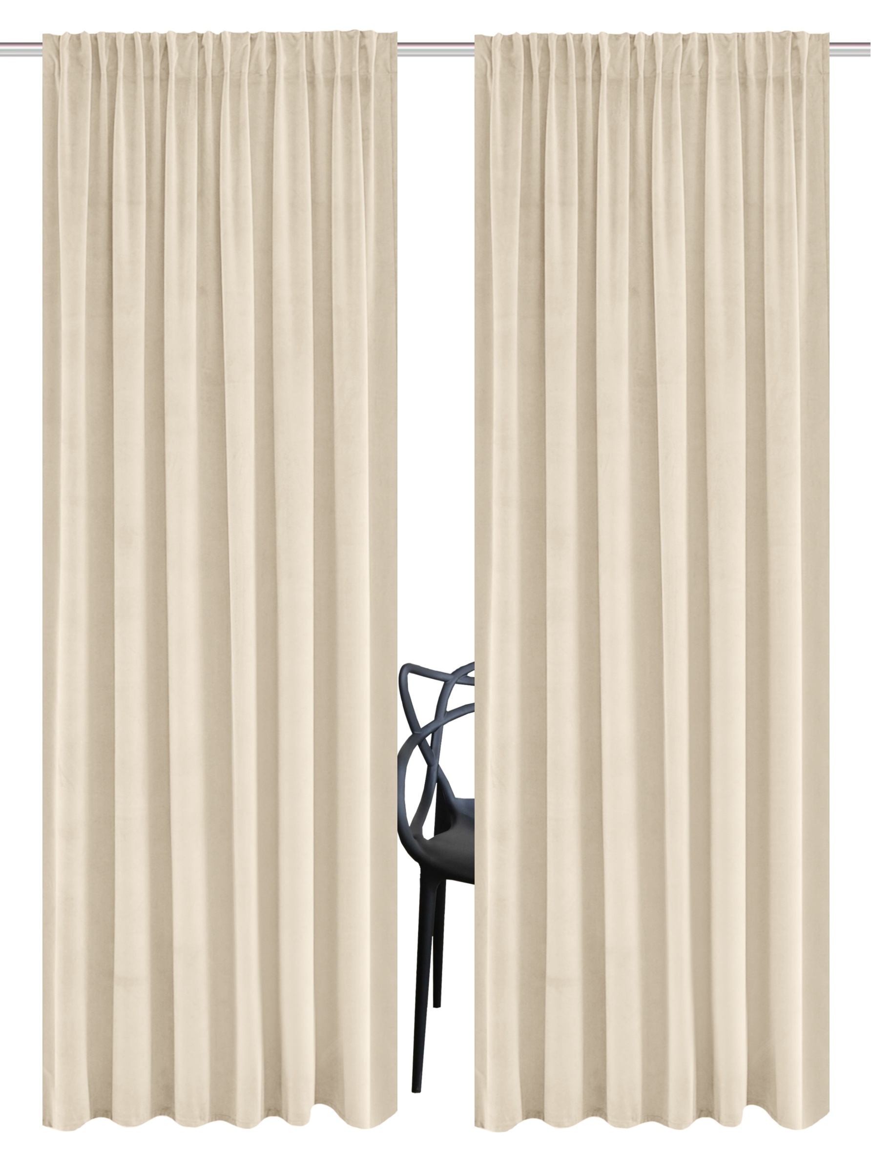 Guido Maria Kretschmer Home&Living Vorhang "SAMT" Multifunktionsband 2 Stk. günstig online kaufen