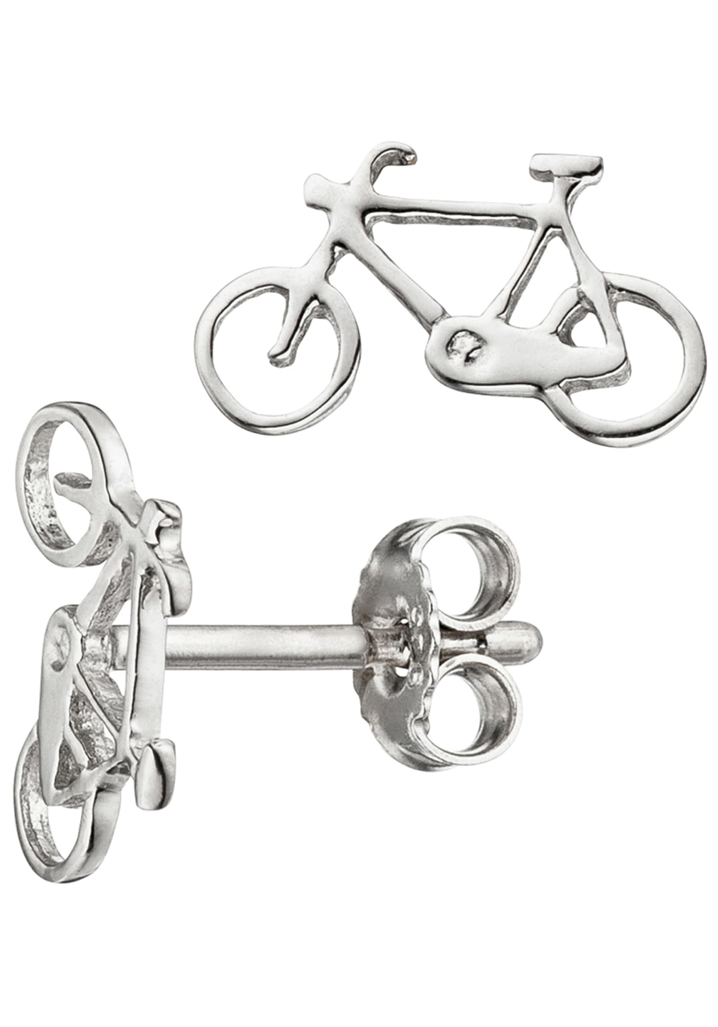 925 »Fahrrad« Ohrstecker Silber JOBO Paar