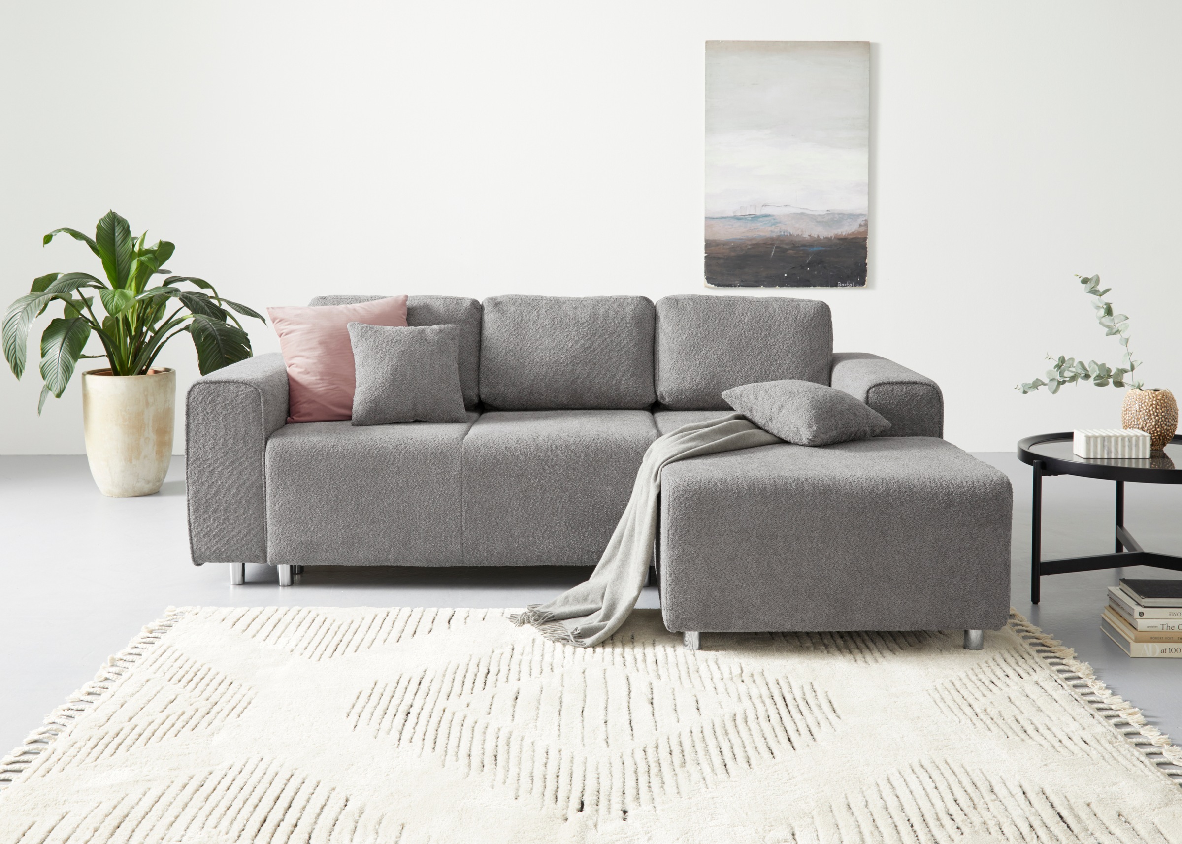 HOME AFFAIRE Györ Corner Sofa Light Gray 7