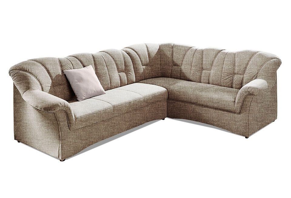 DOMO collection Ecksofa »Papenburg B/T/H: 242/190/84 cm L-Form«, wahlweise mit Bettfunktion, Langer Schenkel links oder rechts