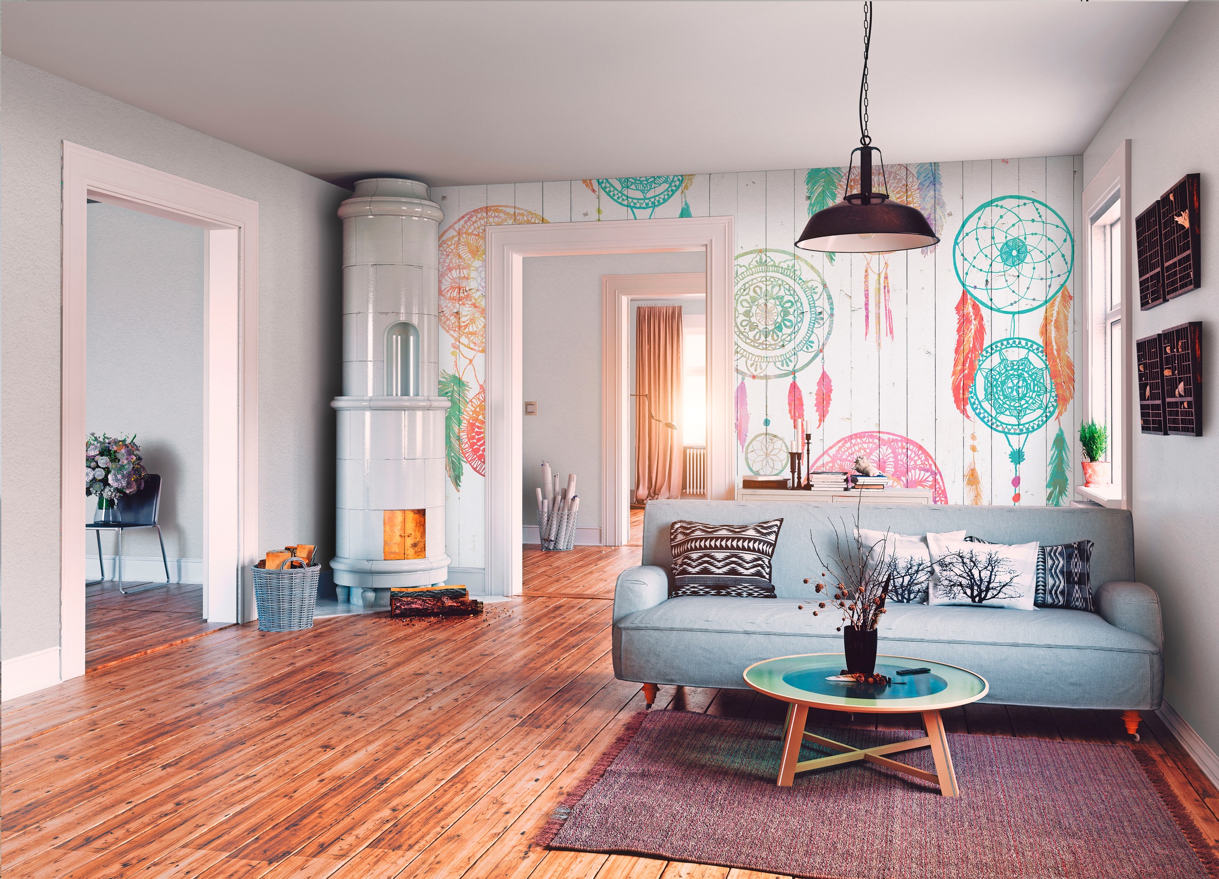 Architects Paper Fototapete »Atelier 47 Dreamcatcher«, orientalisch, Vlies, Wand, Schräge, Decke