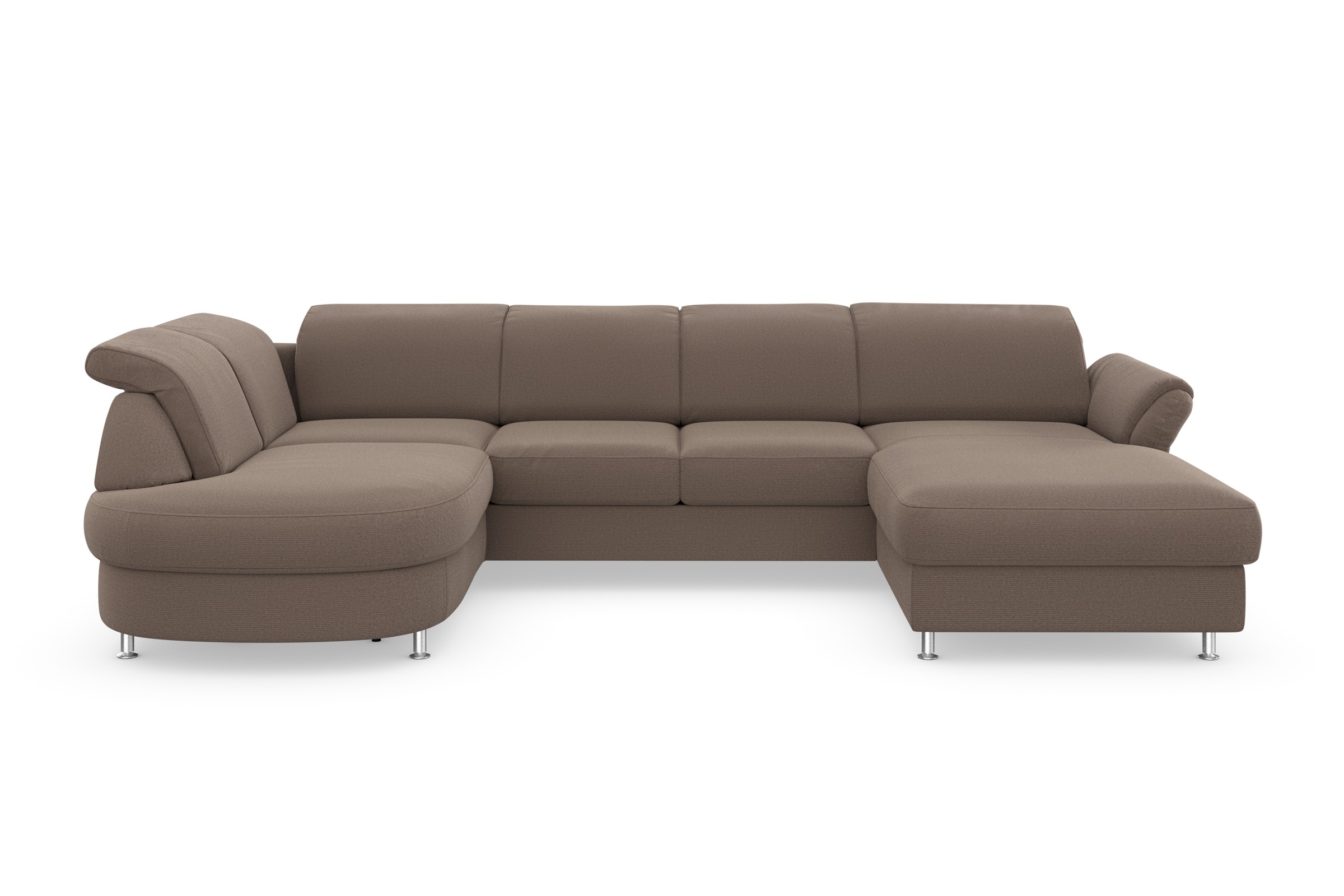 sit&more Wohnlandschaft »Apulia U-Form«, wahlweise Bettfunktion, Bettkasten und Kopf- und Armteilverstellung