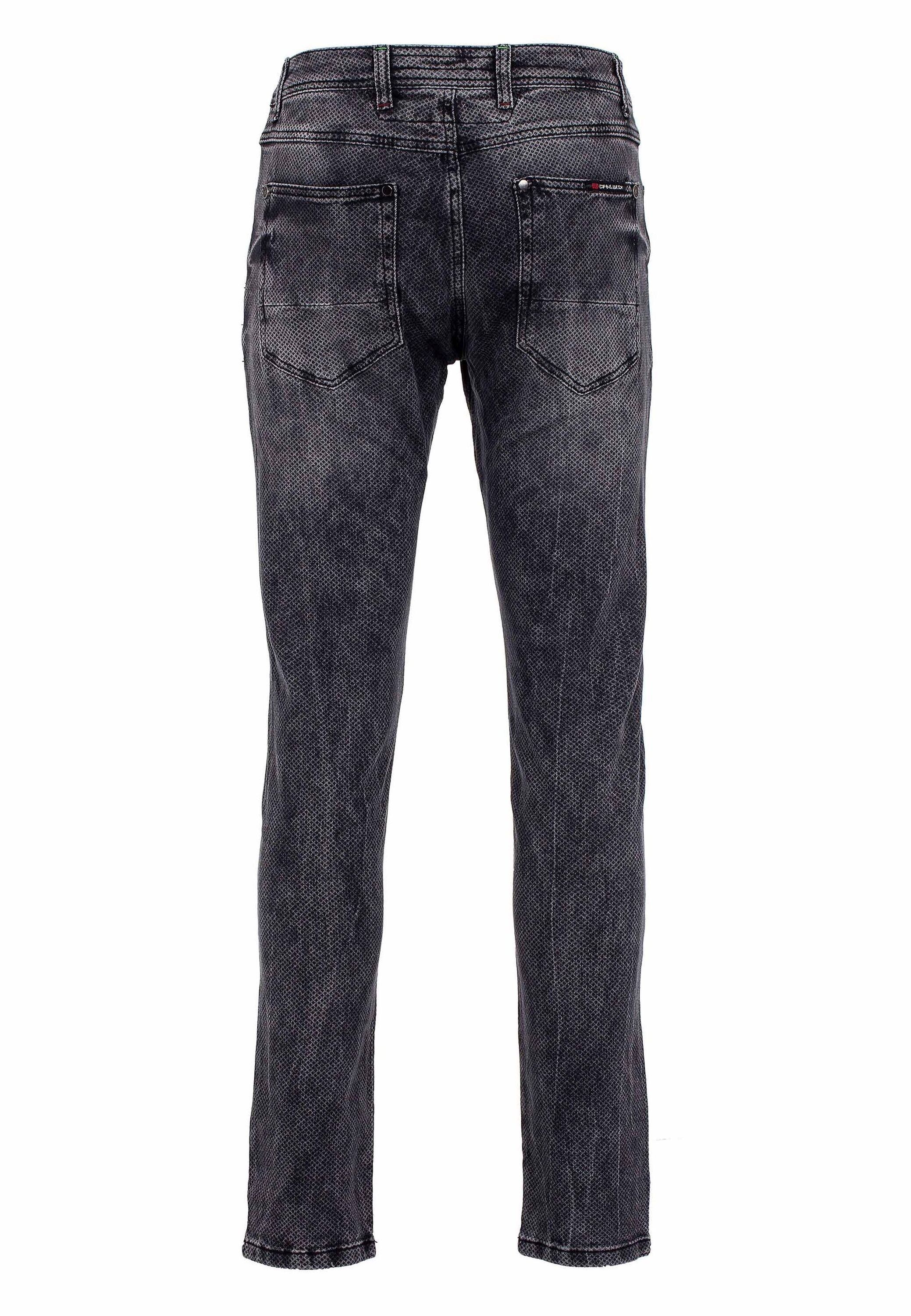 Cipo & Baxx Slim-fit-Jeans »Jeans«, mit Allover-Gitter-Musterung, CD543