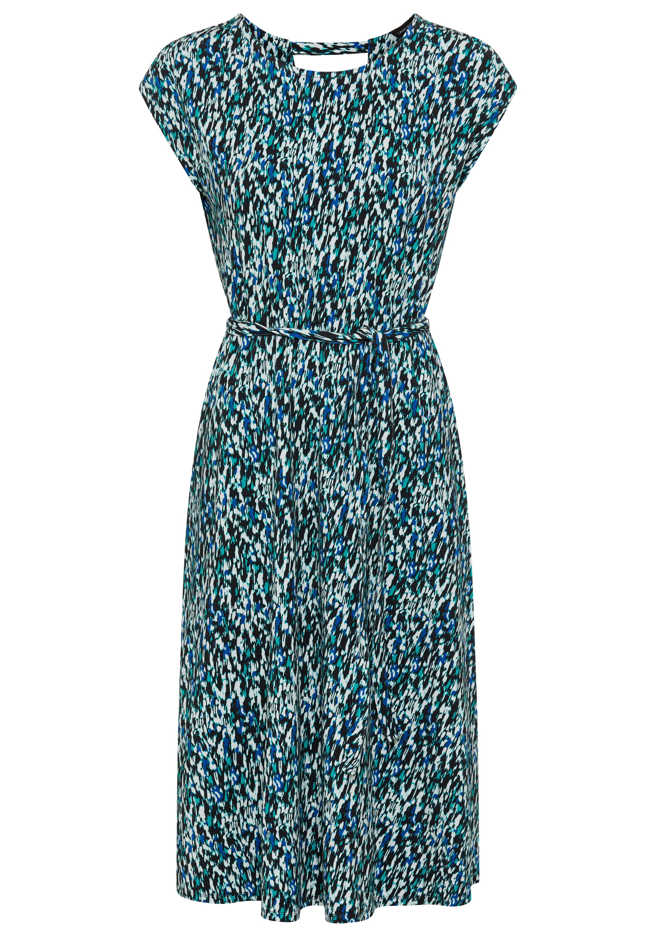 Laura Scott Sommerkleid knieumspielende Länge, aus Jersey-Material, gemustert