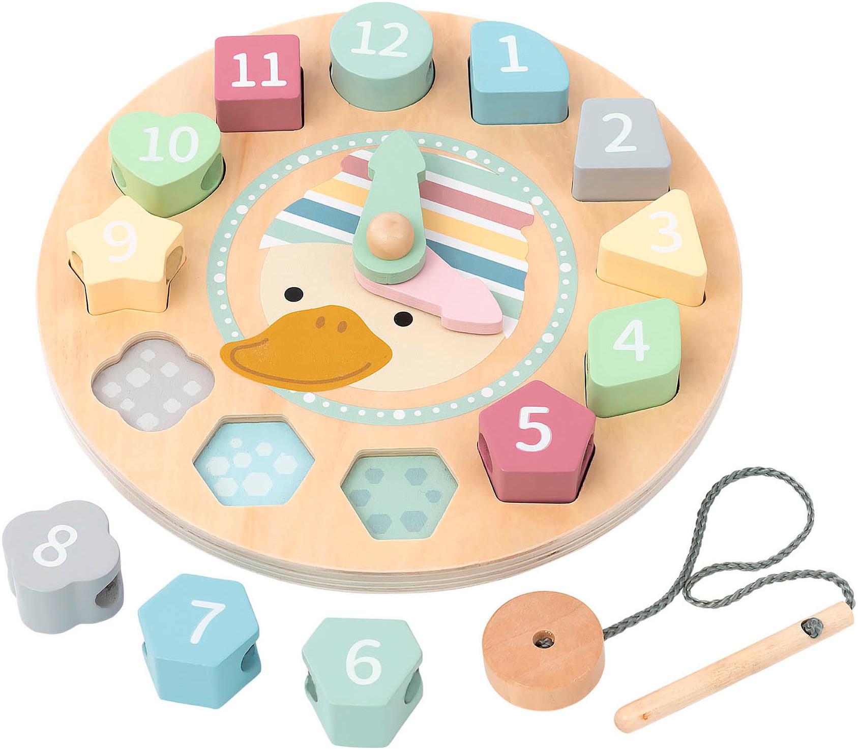 Sterntaler® Lernspielzeug »Edda Lernuhr Fädelspiel« FSC® - schützt Wald