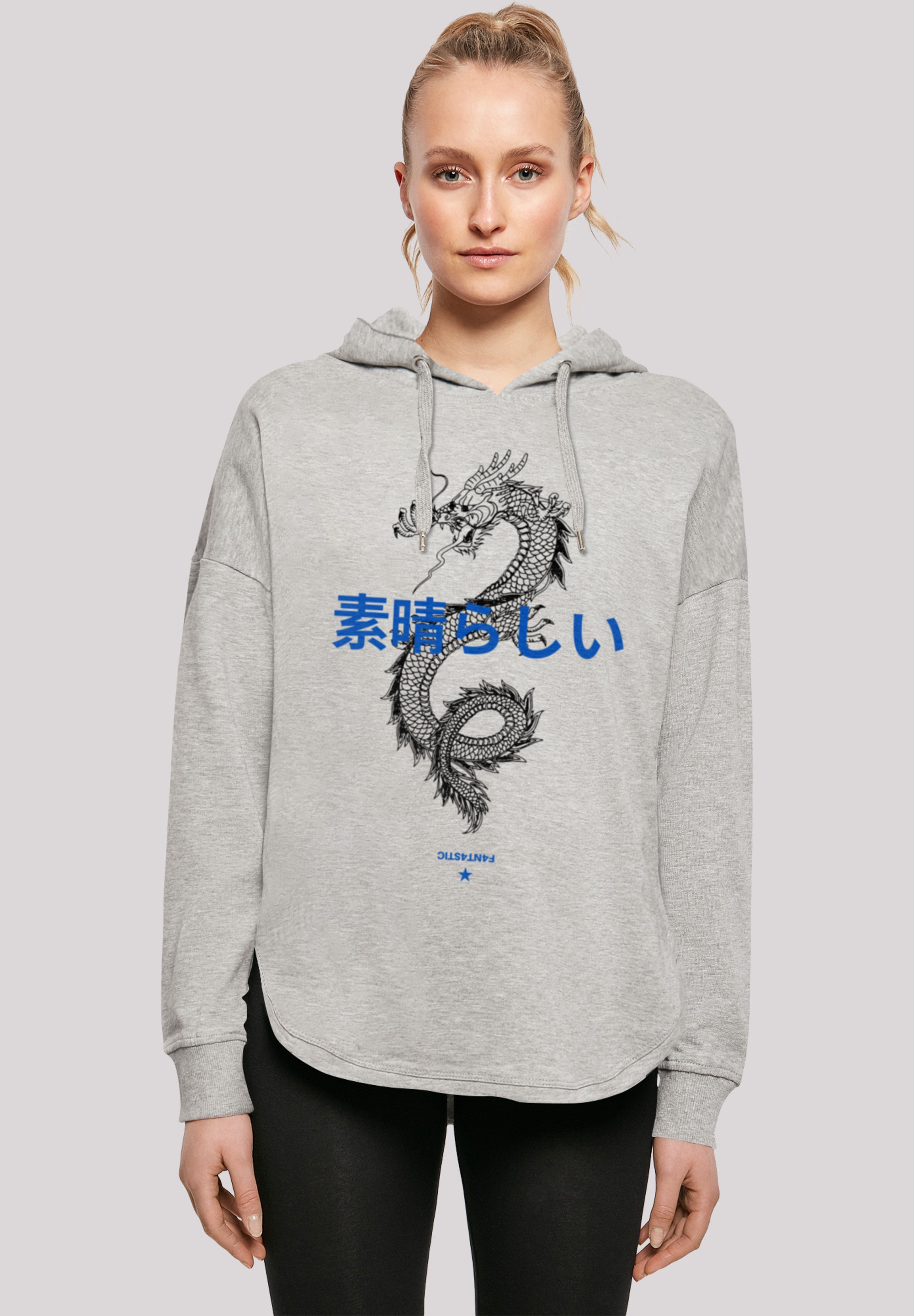 F4NT4STIC Kapuzenpullover "Drache Japan", Print