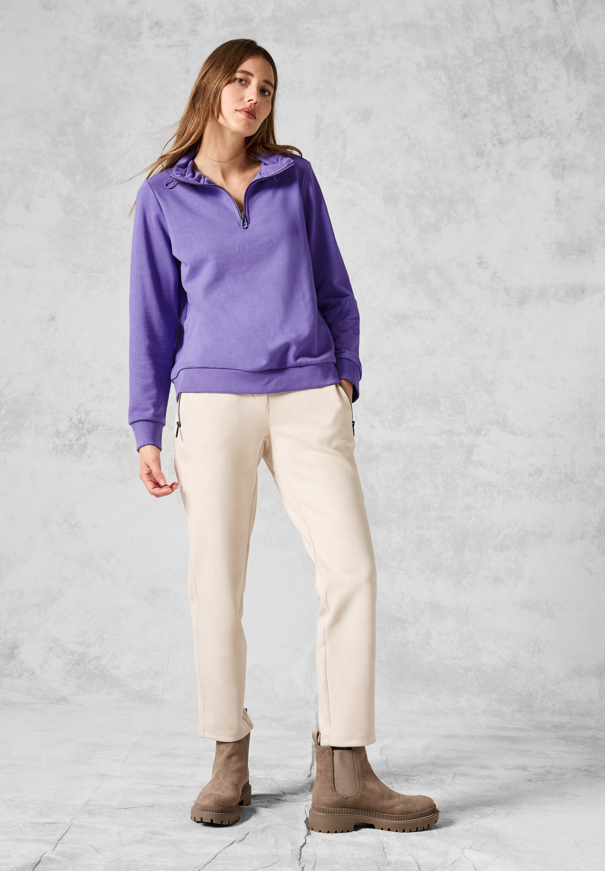 Cecil Sweatshirt, im soften Baumwoll-Mix