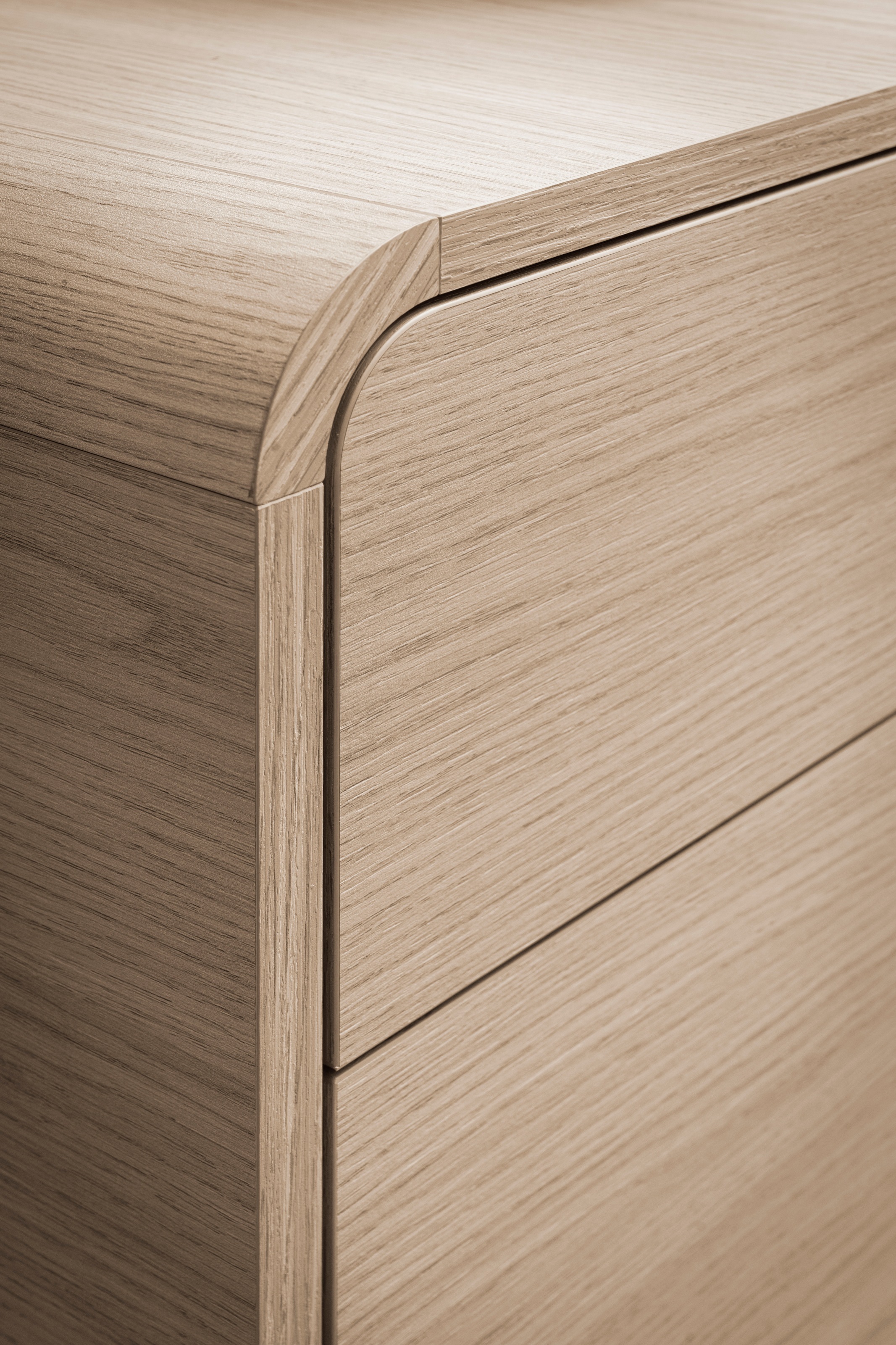 Home affaire Sideboard »Torsby, moderner Schrank, Kommode in Eiche Natur, 180 cm breit« abgerundete Ecken, ausreichend Stauraum, vielseitig einsetzbar