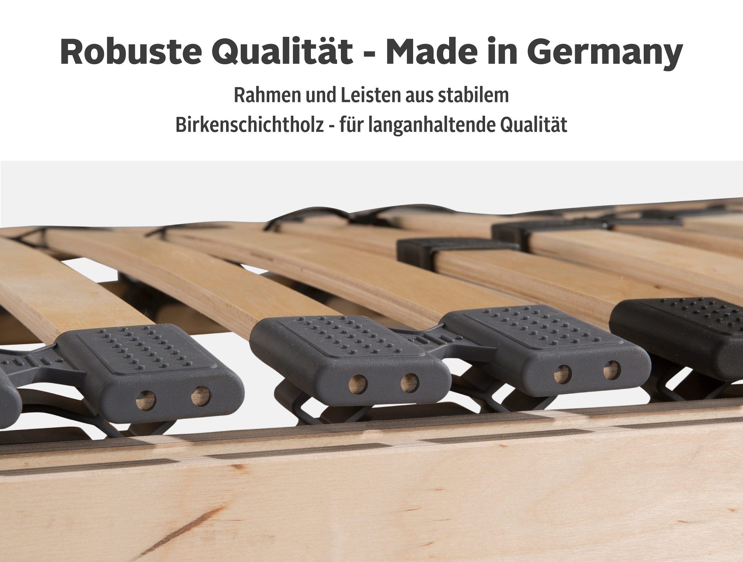 my home Lattenrost »Lennard 90x200, 140x200 cm und weiteren Größen« Lattenrost für alle Matratzen, langlebig, ergonomisch, 7-Zonen