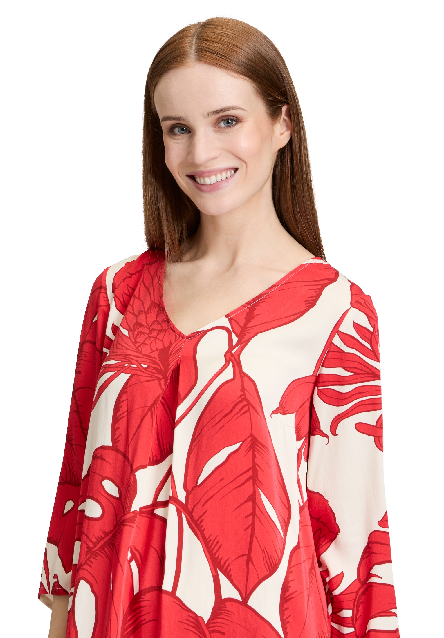 Betty Barclay Sommerkleid »Betty Barclay Damen Sommerkleid mit V-Ausschnitt«, Form