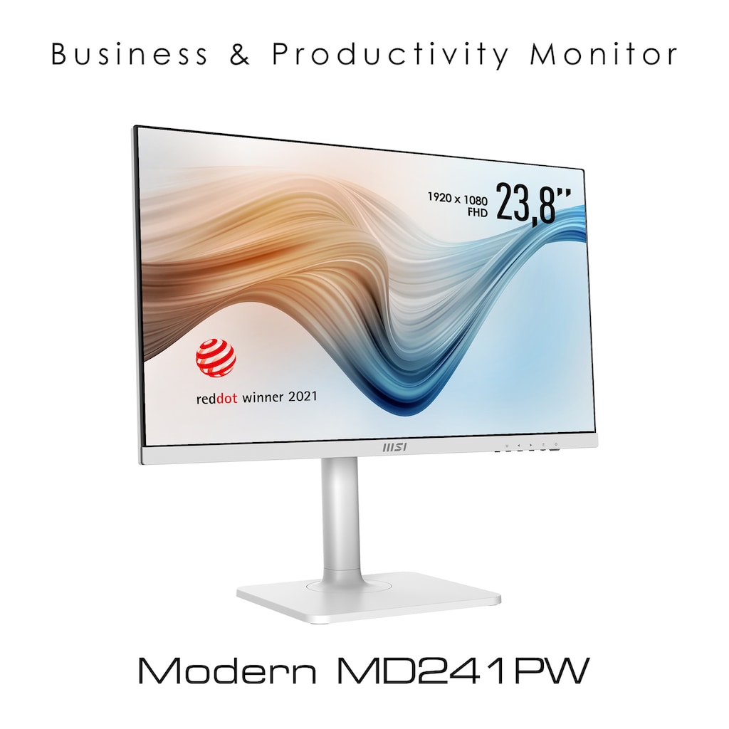 MSI LED-Monitor »Modern MD241PW«, 60 cm/24 Zoll, 1920 x 1080 px, Full HD, 5 ms Reaktionszeit, 75 Hz