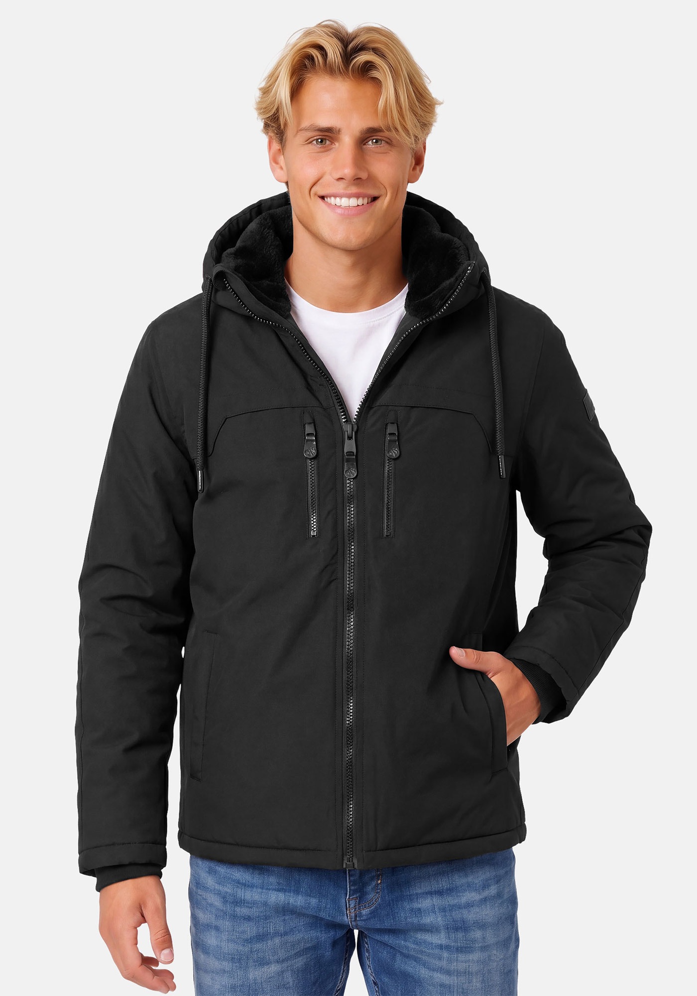 Alessandro Salvarini Winterjacke »ASMori« mit warmem Teddyfell