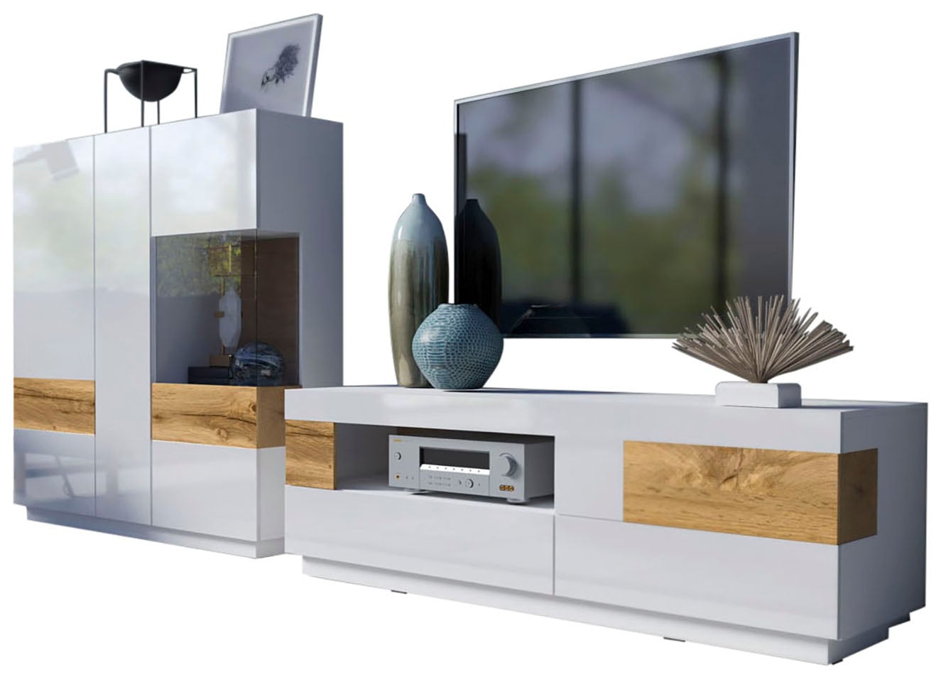 INOSIGN Wohnwand "SILKE" Set, 2 Stk. tlg. günstig online kaufen