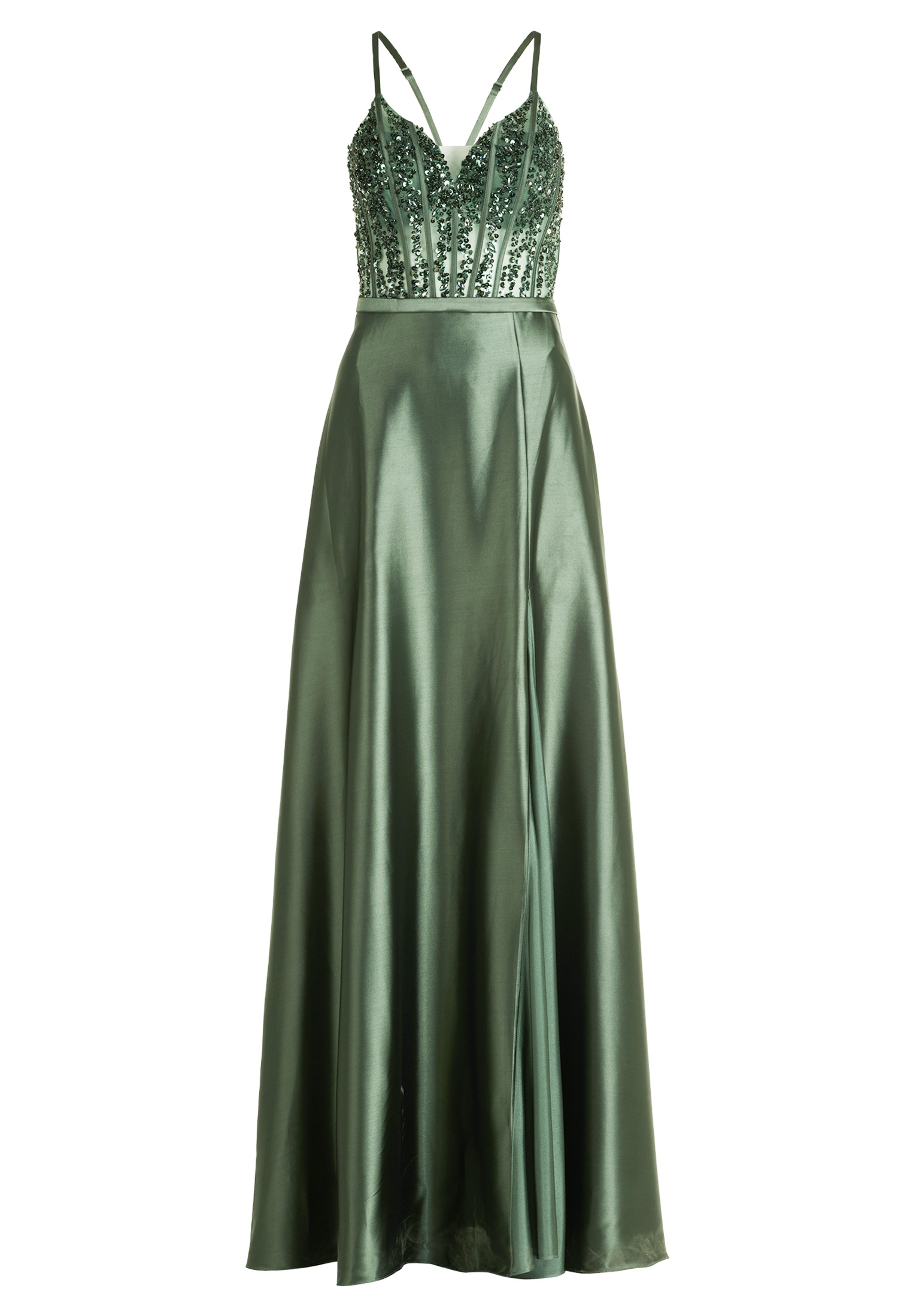 Vera Mont Abendkleid "Damen Abendkleid mit Stickerei" Nahttasche Glitzerste günstig online kaufen