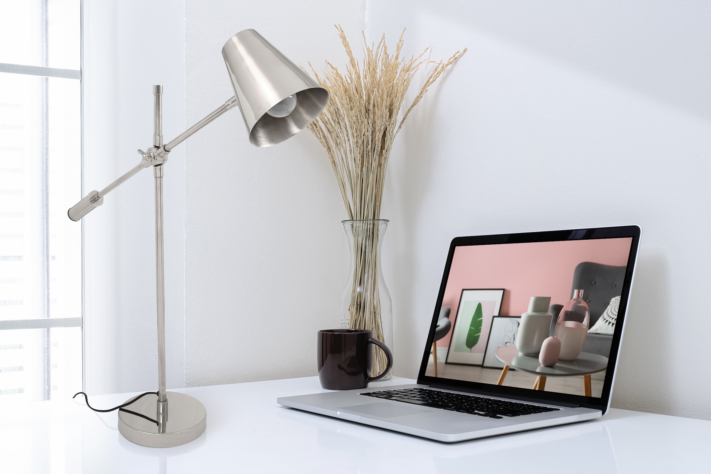 Kayoom Schreibtischlampe »Celeste 525«, für Leuchtmittel 1 x E27 | ohne Leuchtmittel, modern, hochwertig, justierbar