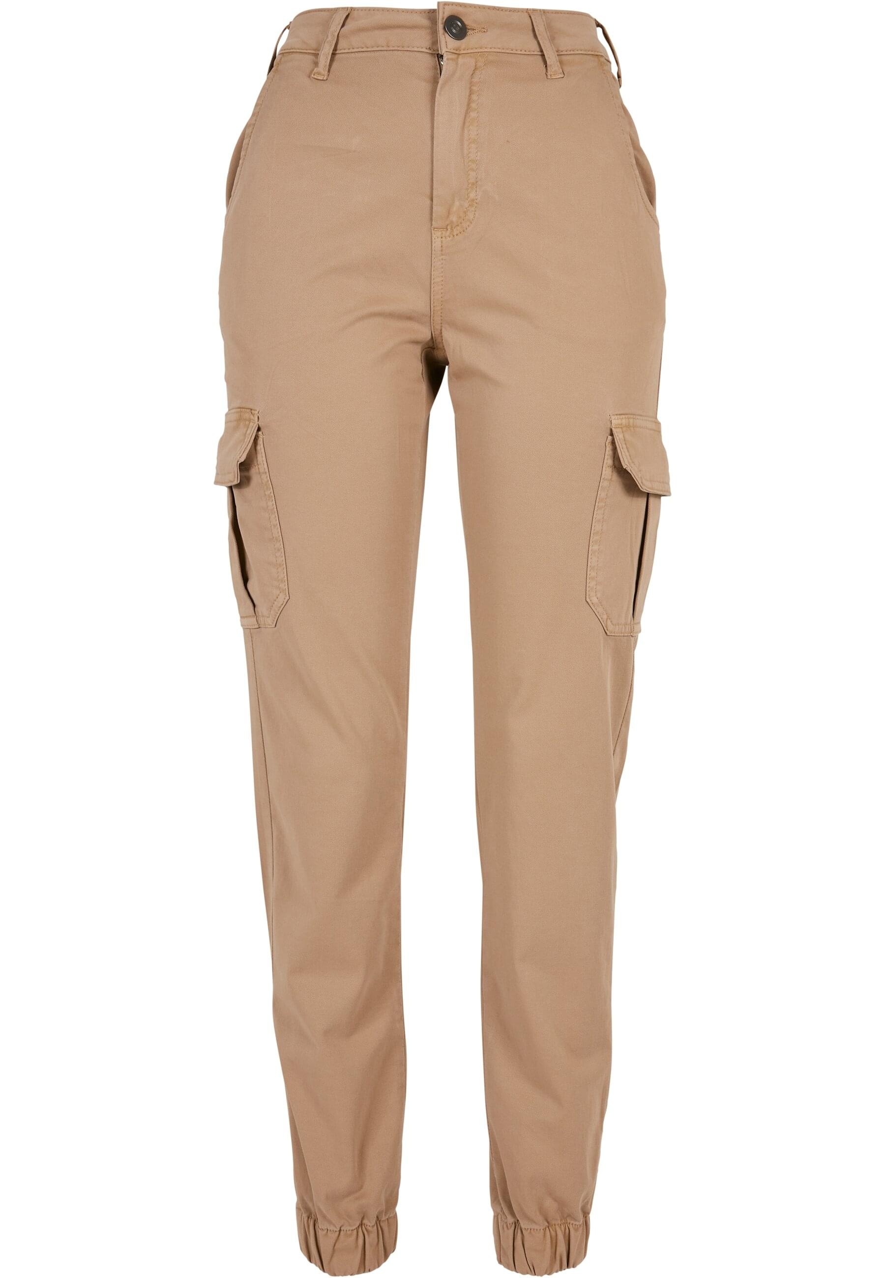 URBAN CLASSICS Cargohose "Urban Classics Damen Ladies High Waist Cargo Pants", (1 tlg.)