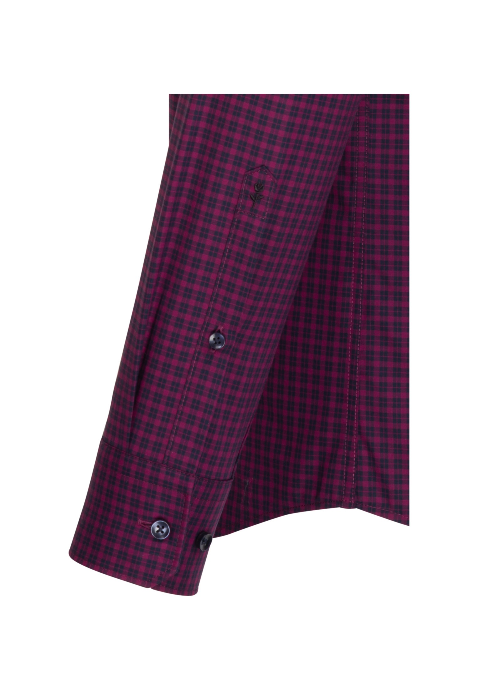seidensticker Businesshemd »Regular«, Regular Langarm Button-Down-Kragen Karo