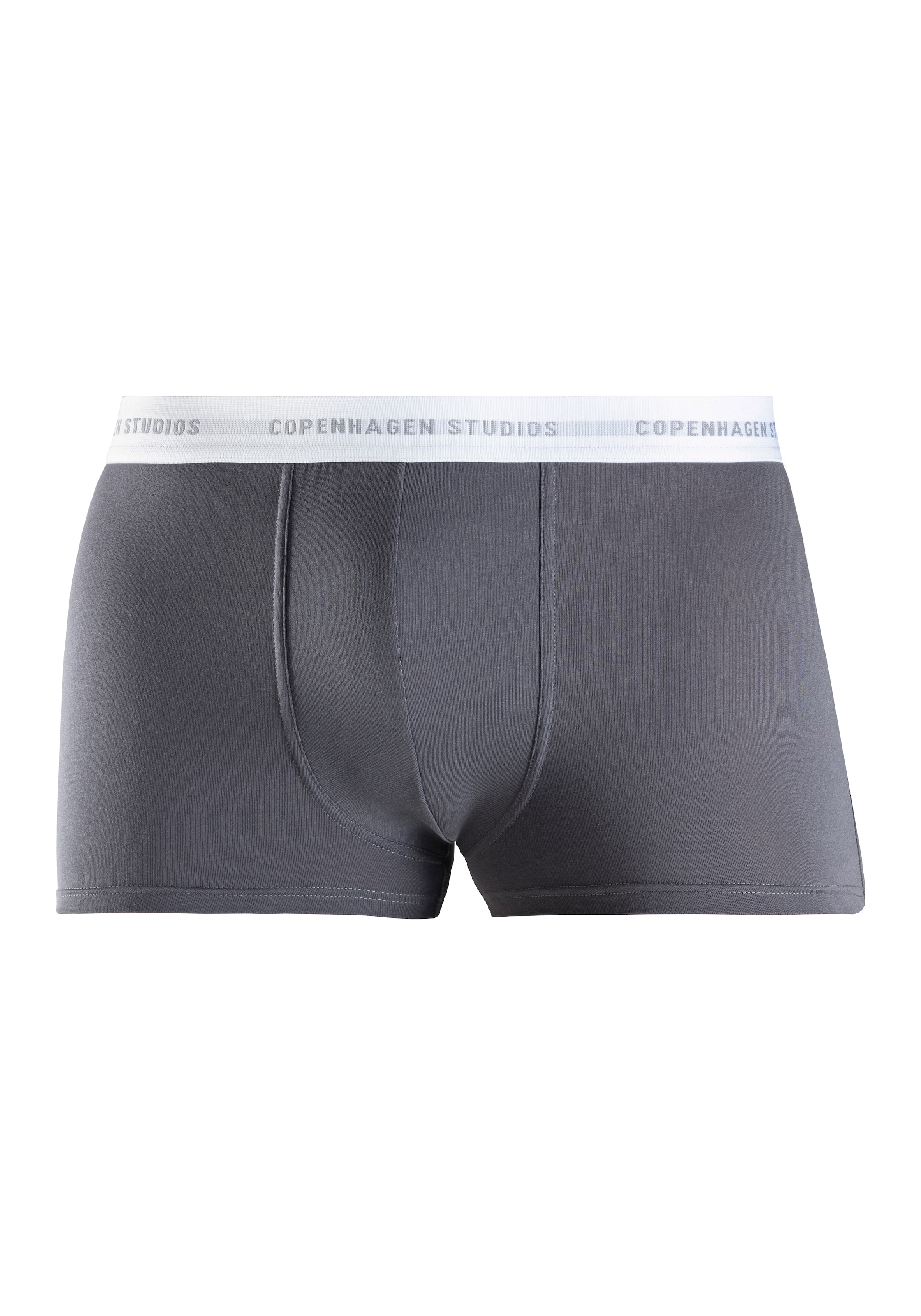 Copenhagen Studios Boxer »Boxershorts für Herren«, (Packung, 3 St., 3er Pack), mit weißem Logo-Bund