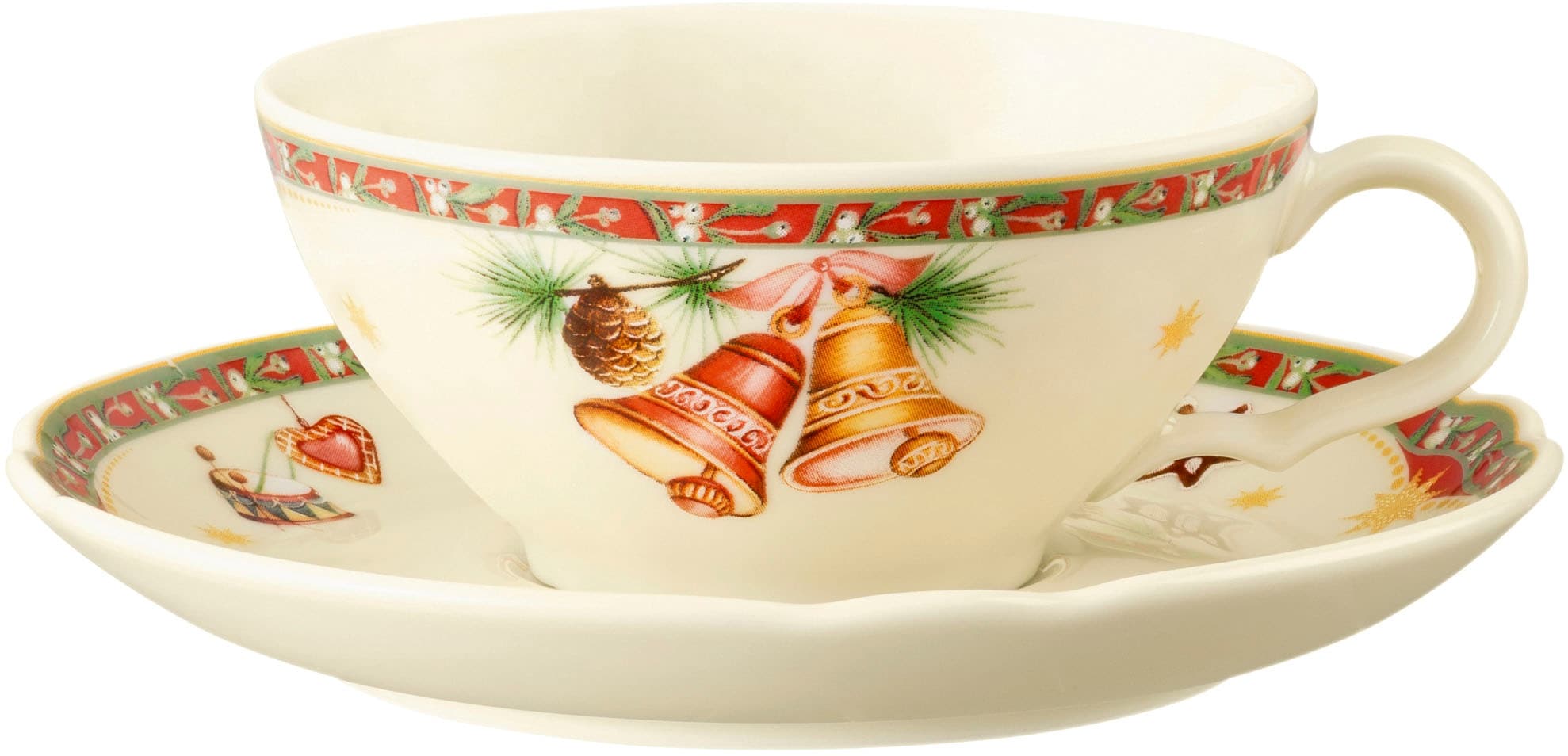 Seltmann Weiden Untertasse »Marieluise - Weihnachtsnostalgie«, (1 St.), Teeuntertasse 13 cm