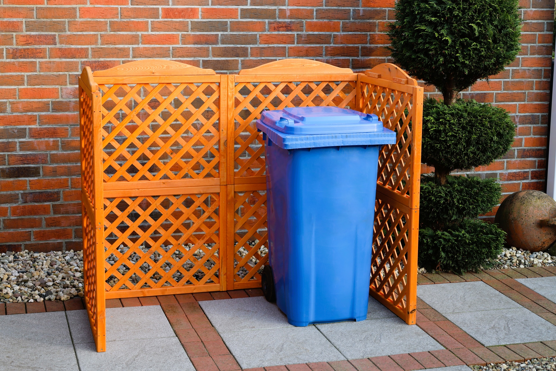 promadino Mülltonnenbox »Rex«, Abtrennung, für 2 x 240 l